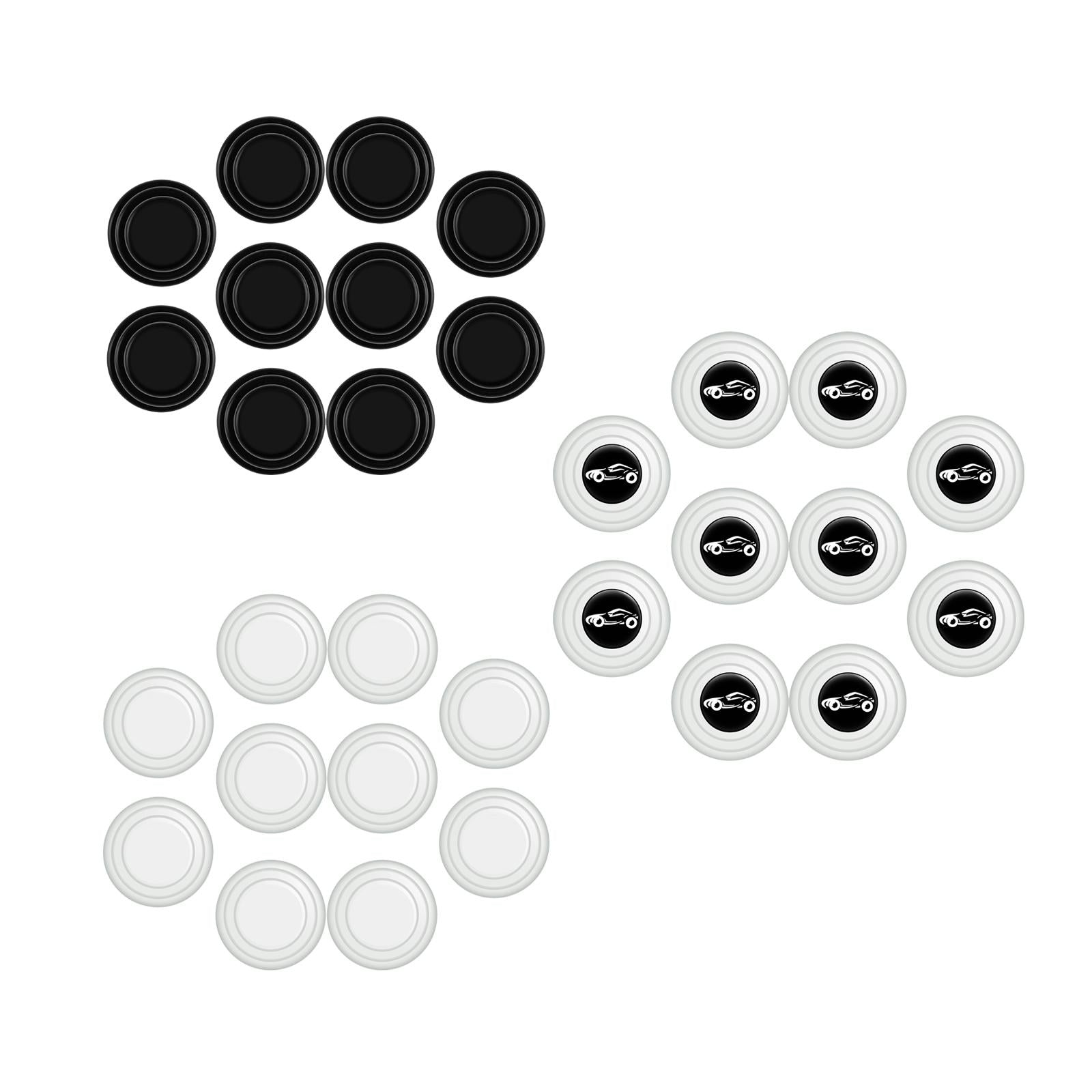 5x10Pcs Car Door Anti Collision Gasket Universal Decorative for Truck Black