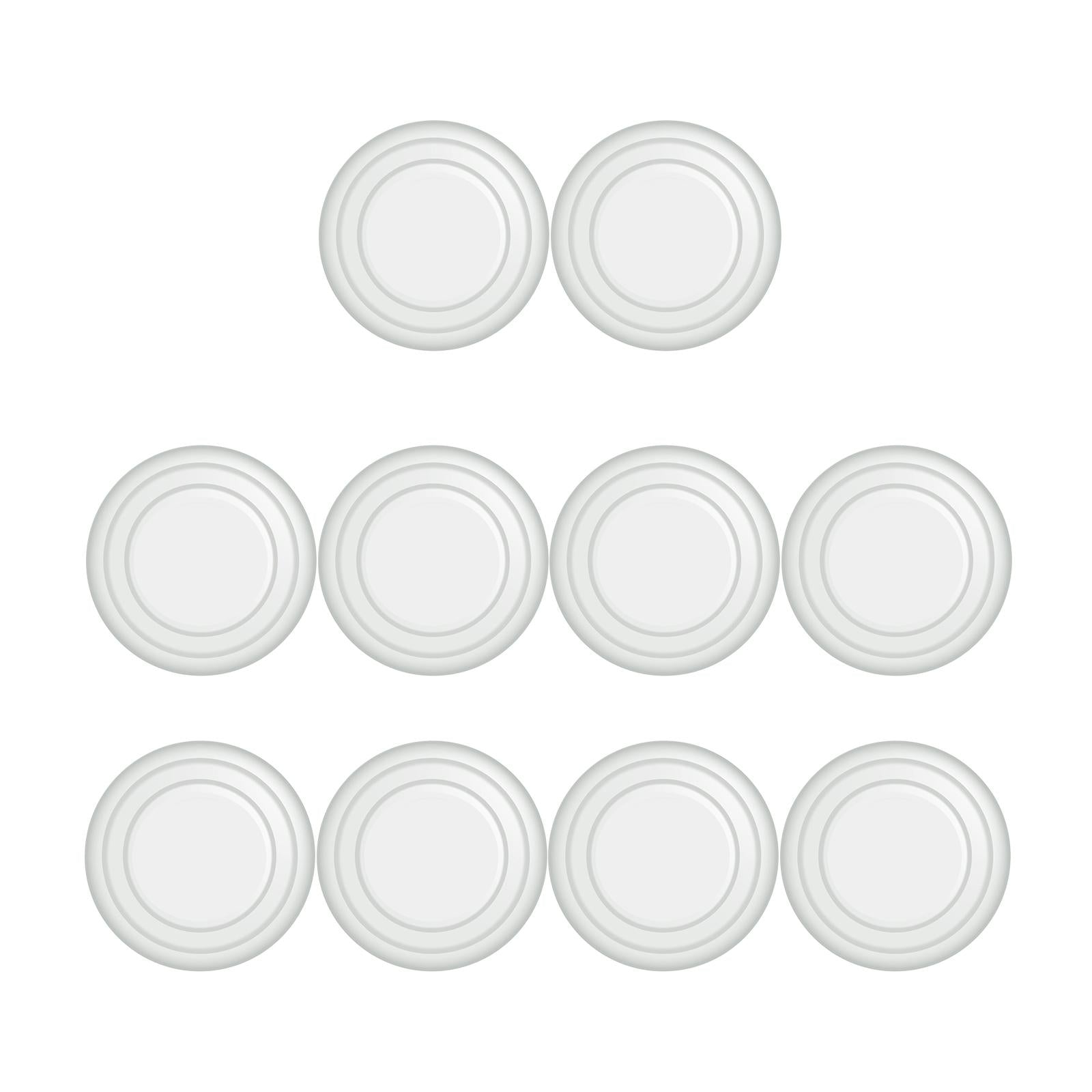 4x10Pcs Car Door Anti Collision Gasket Universal Decorative for Truck White luminous