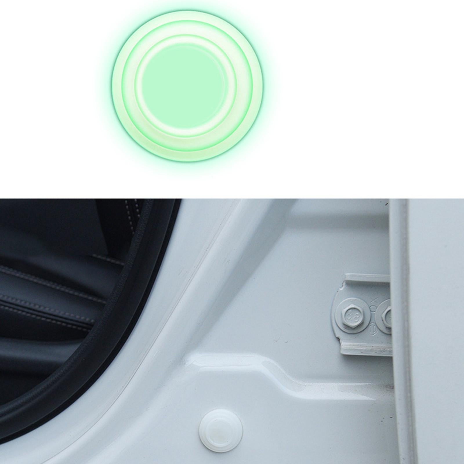 2x10Pcs Car Door Anti Collision Gasket Universal Decorative for Truck White luminous