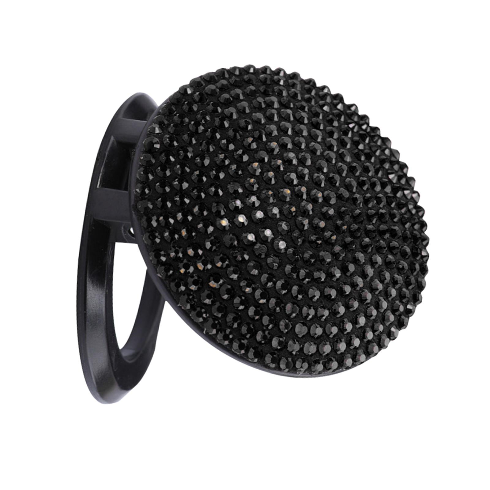 2xCar Automotive Push Ignition Start Button Protective Cover Shiny Glitter Black