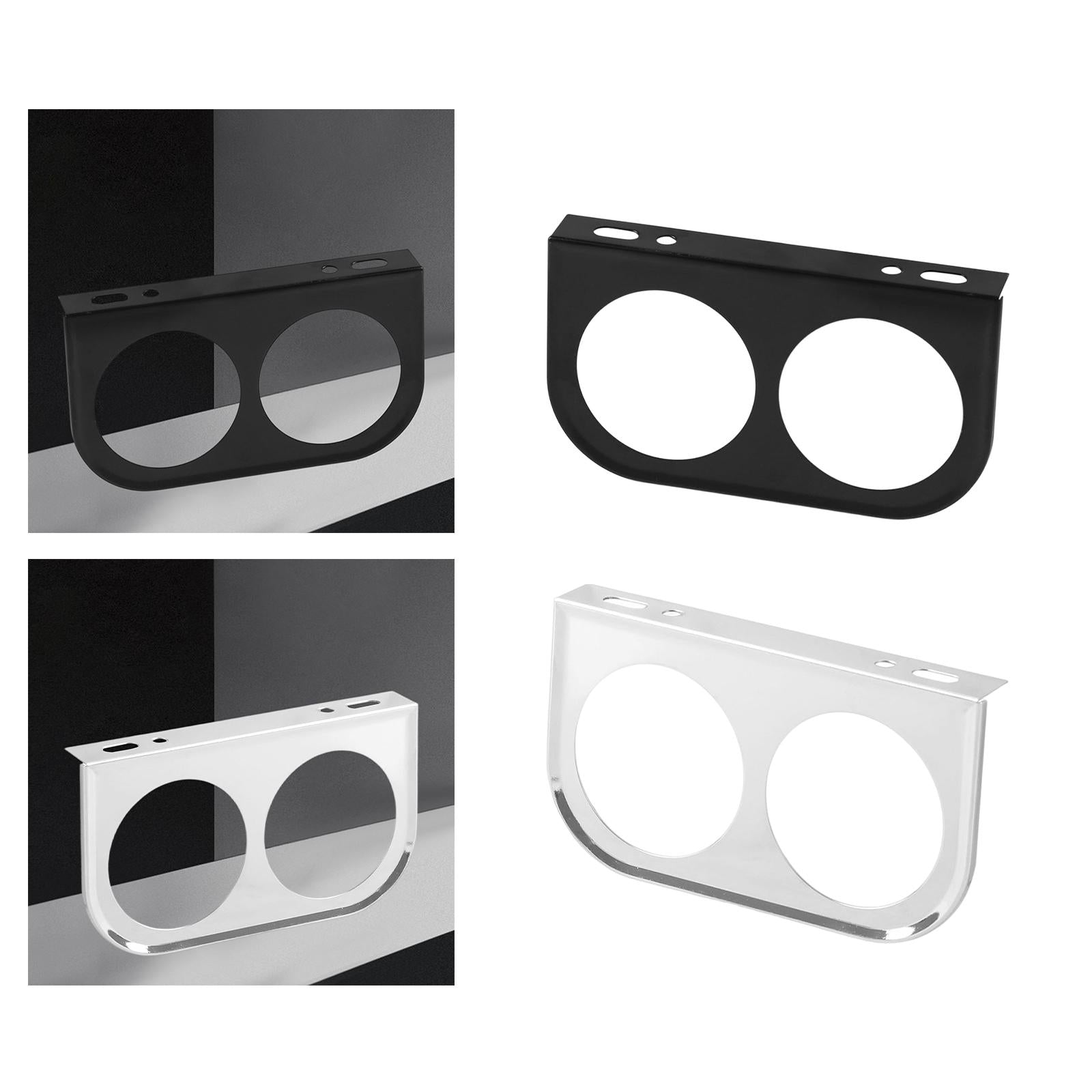 3xAuto Meter Gauge Panel Instrument Mounting Universal for Auto Meter Black