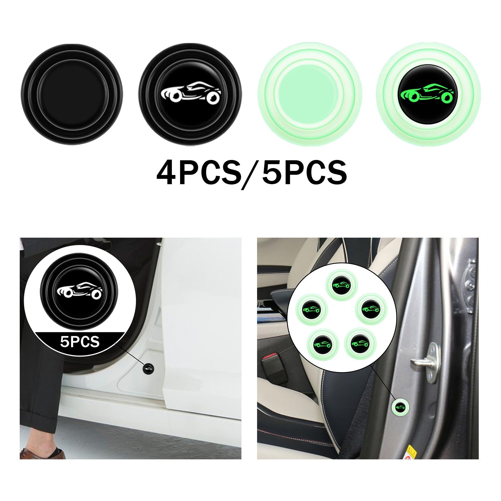 2xCar Door Absorber Cushion Gasket Decorative Buffer Bumper Cushion 4x Black no Sign