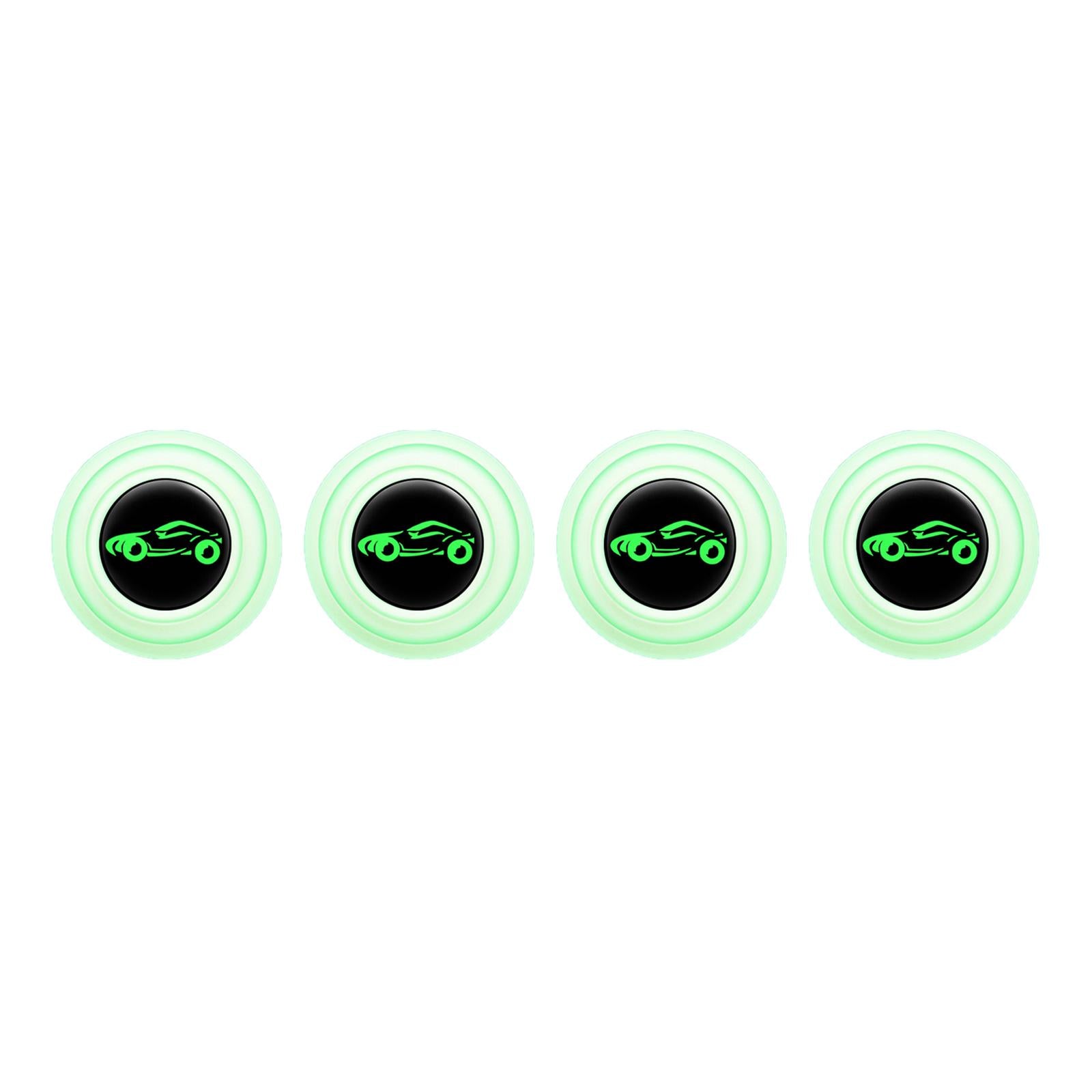 2xCar Door Absorber Cushion Gasket Decorative Buffer Bumper Cushion 4xLuminous with Sign