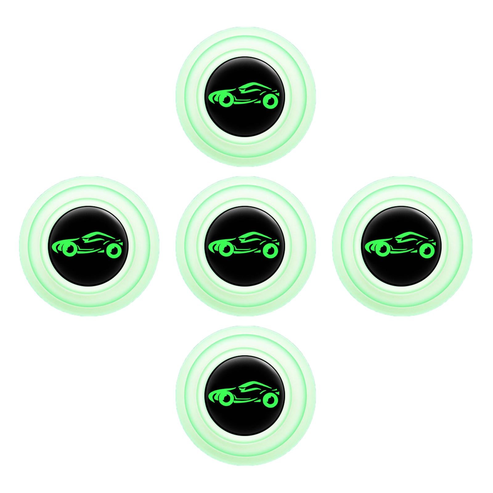 3xCar Door Absorber Cushion Gasket Decorative Buffer Bumper Cushion 5xLuminous with Sign