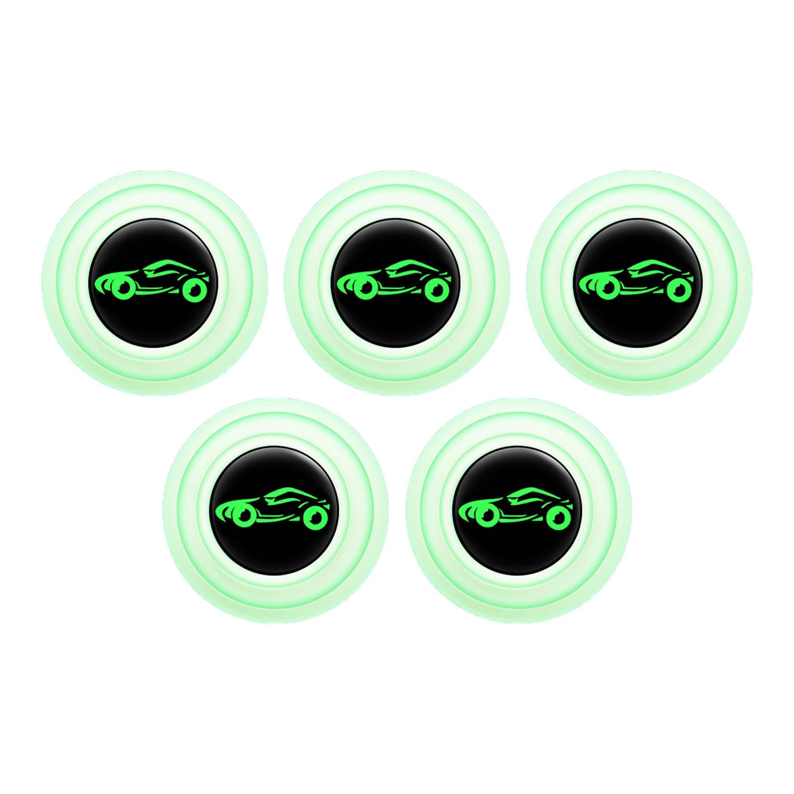2xCar Door Absorber Cushion Gasket Decorative Buffer Bumper Cushion 5xLuminous with Sign