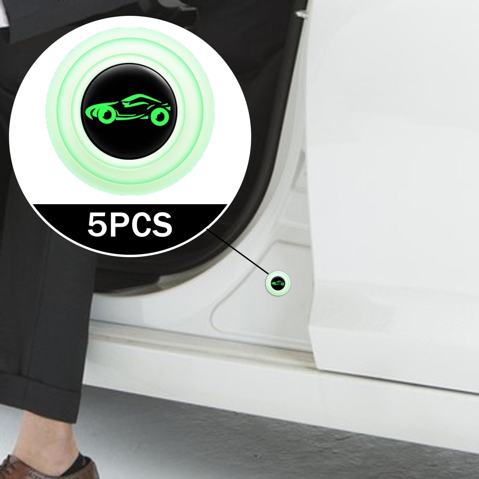 4xCar Door Absorber Cushion Gasket Decorative Buffer Bumper Cushion 5xLuminous with Sign