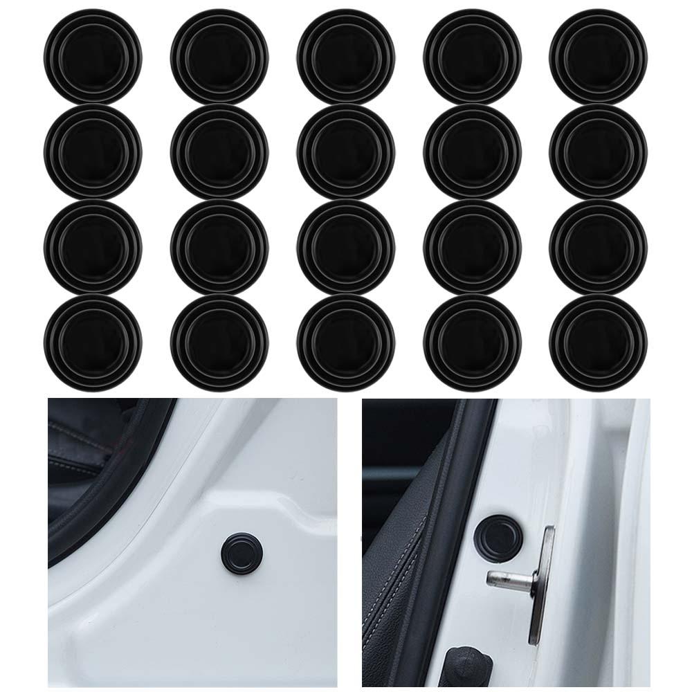 3x20Pcs Car Door Anti Collision Gasket Decoration Accessory for Truck SUV With sign