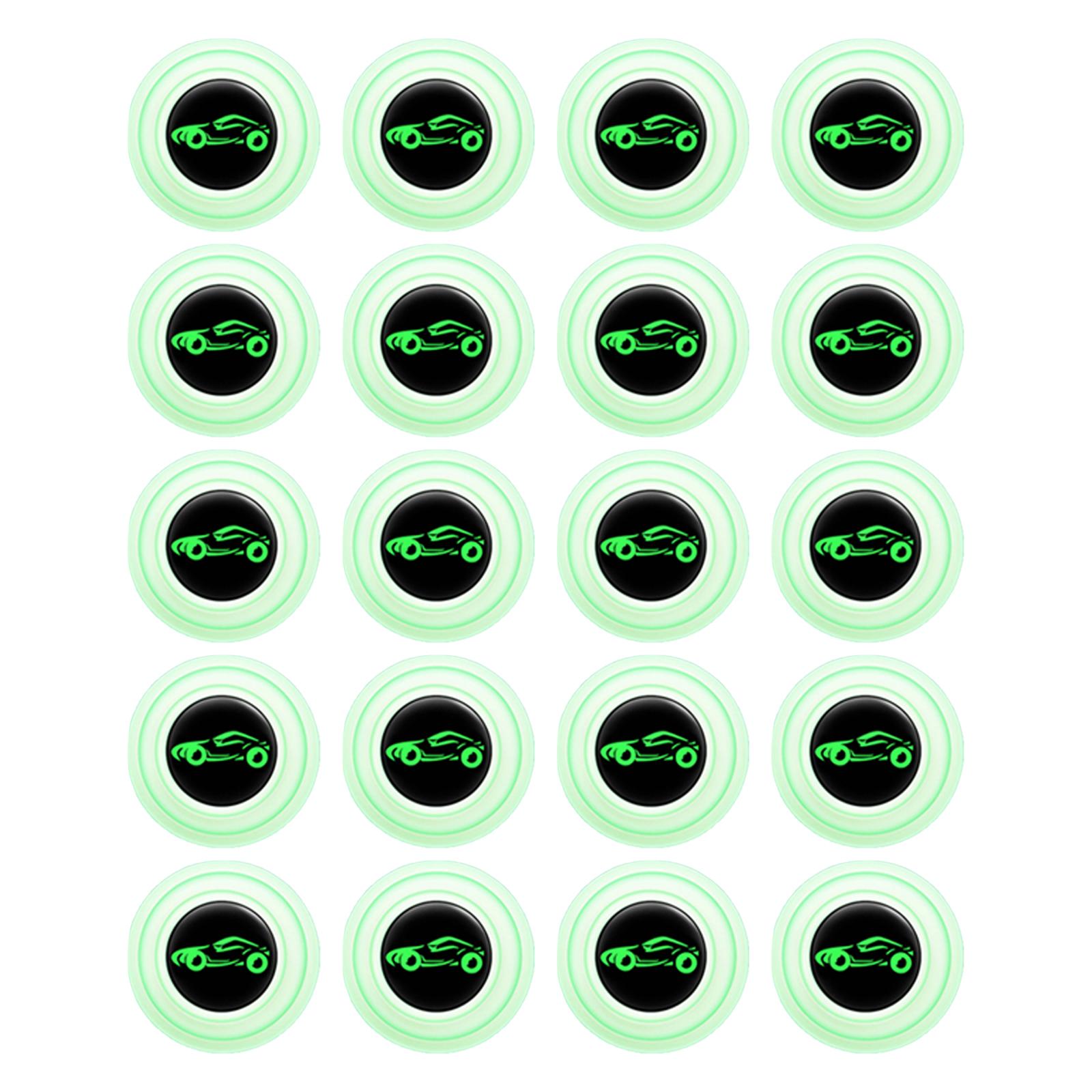 4x20Pcs Car Door Anti Collision Gasket Decoration Accessory for Truck SUV With sign luminous