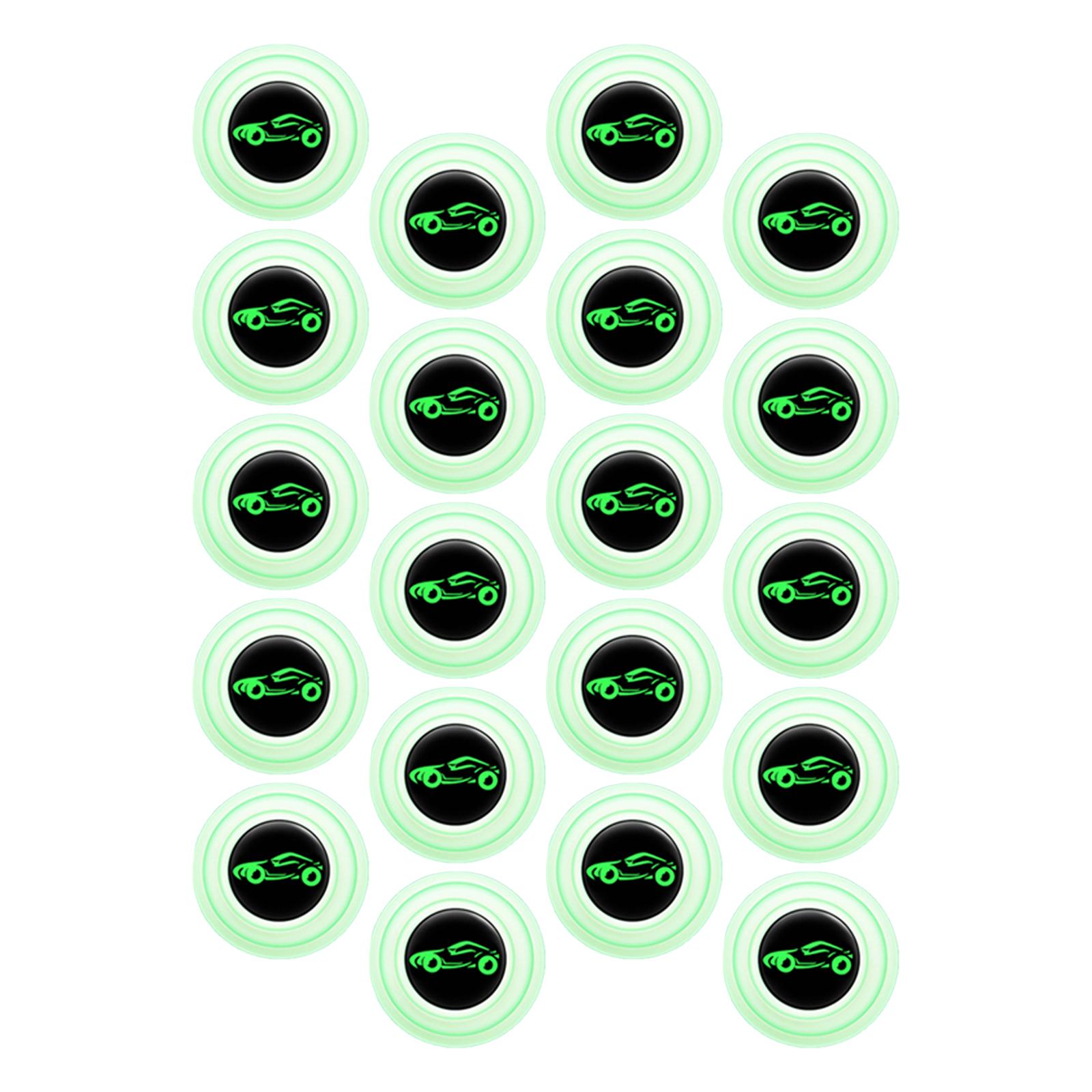 4x20Pcs Car Door Anti Collision Gasket Decoration Accessory for Truck SUV With sign luminous
