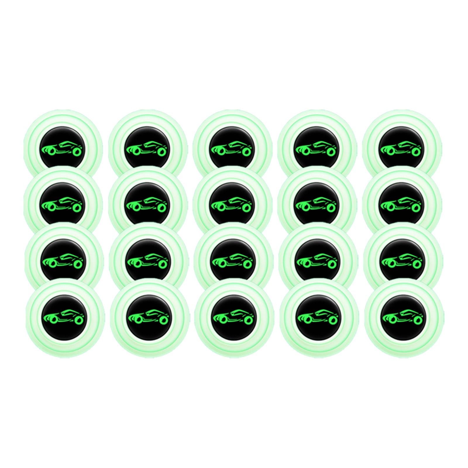 4x20Pcs Car Door Anti Collision Gasket Decoration Accessory for Truck SUV With sign luminous