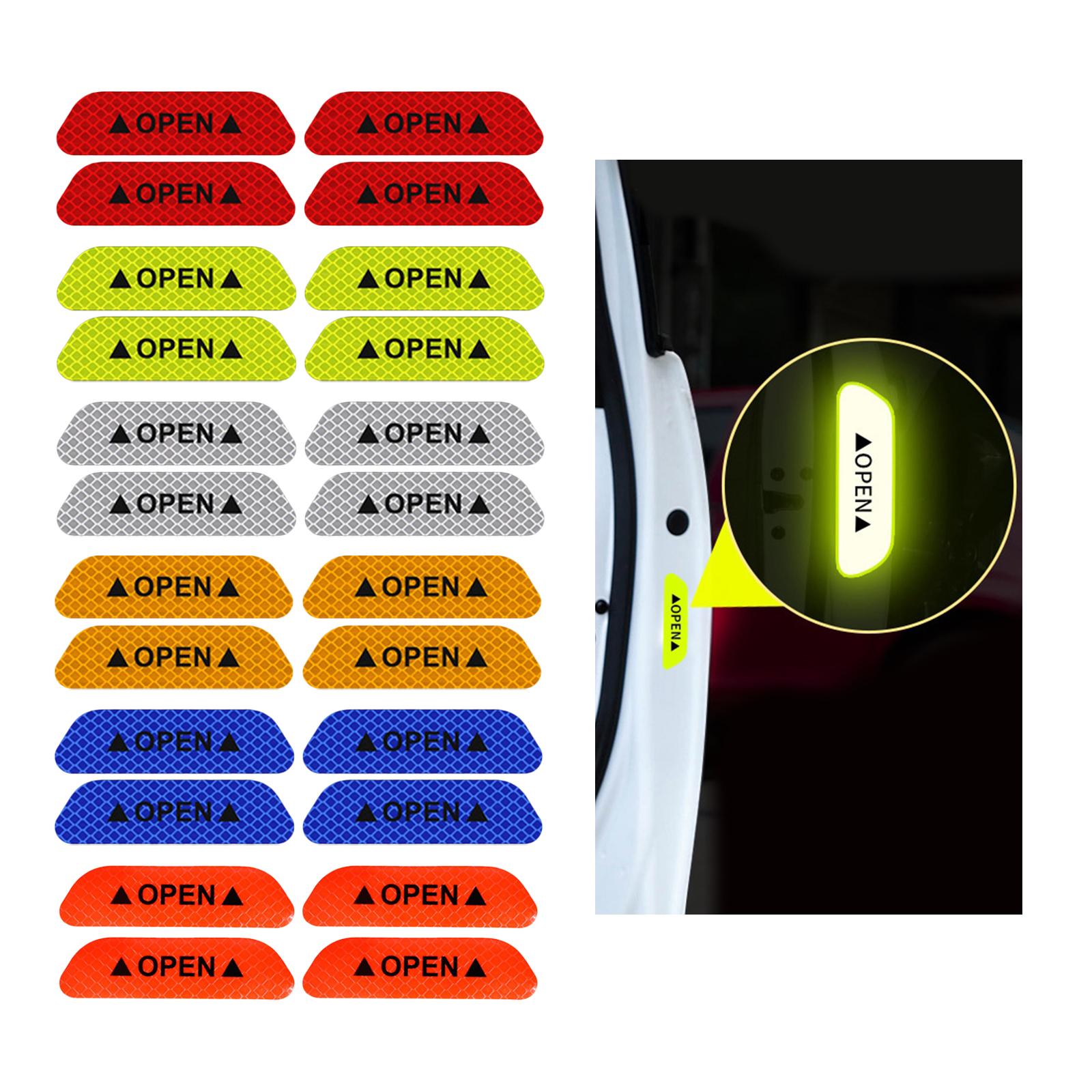3x4x Reflective Tape Strong Adhesion for Vehicles Motorcycle Automotive Red