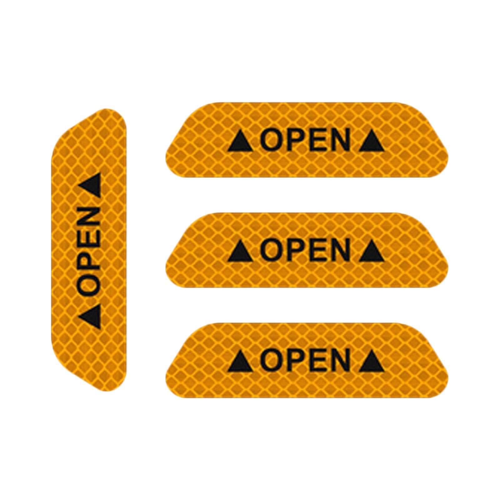 3x4x Reflective Tape Strong Adhesion for Vehicles Motorcycle Automotive Yellow
