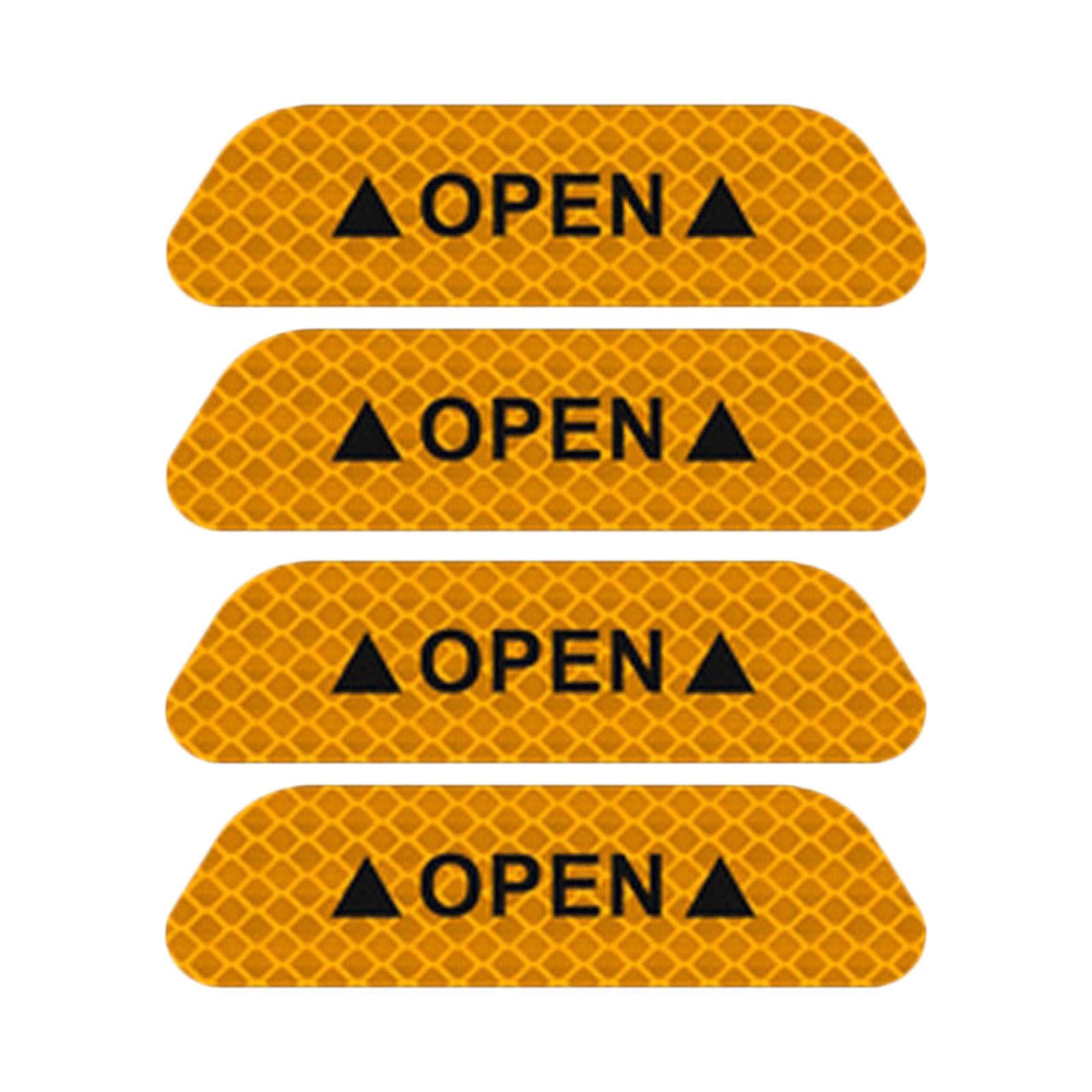 4x4x Reflective Tape Strong Adhesion for Vehicles Motorcycle Automotive Yellow