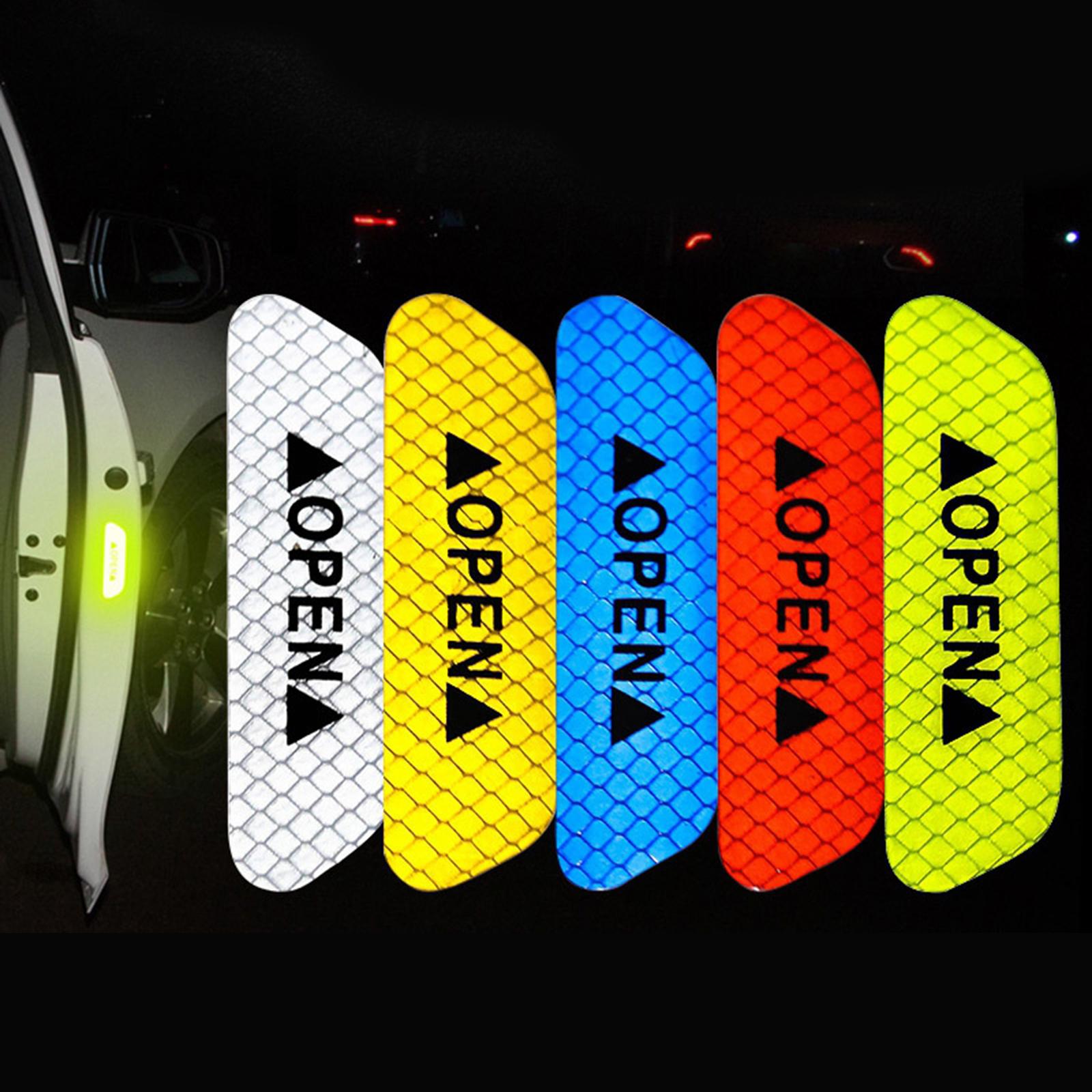 4x4x Reflective Tape Strong Adhesion for Vehicles Motorcycle Automotive Orange