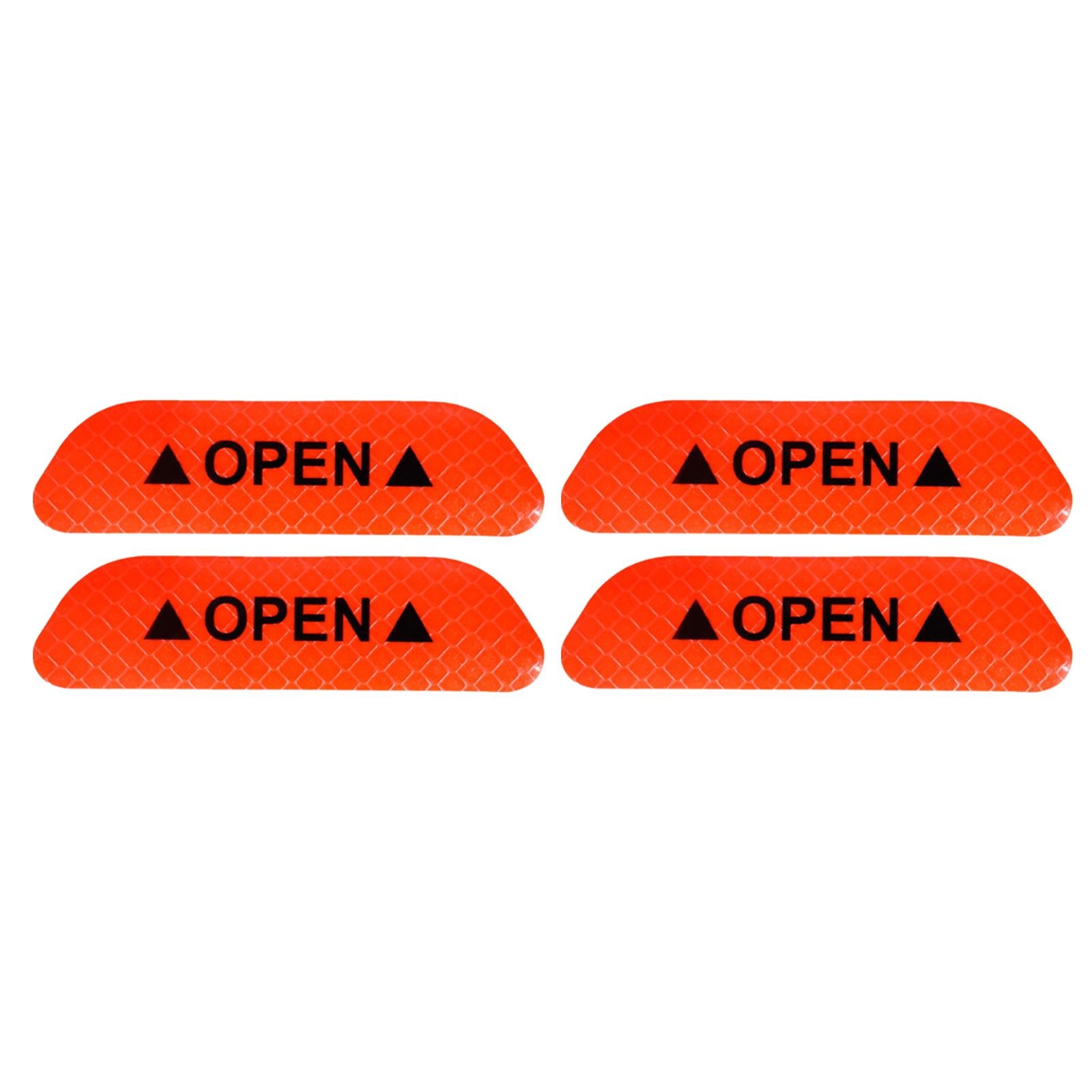 4x4x Reflective Tape Strong Adhesion for Vehicles Motorcycle Automotive Orange