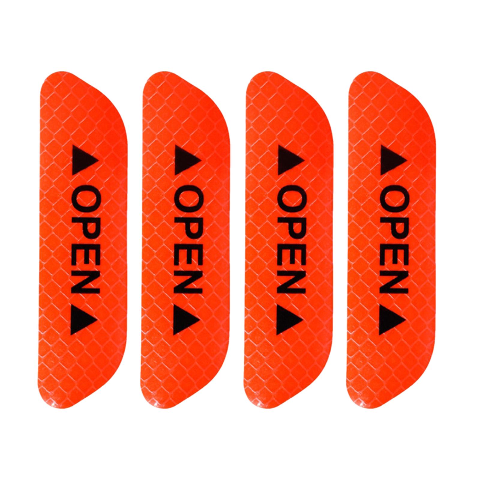 4x4x Reflective Tape Strong Adhesion for Vehicles Motorcycle Automotive Orange