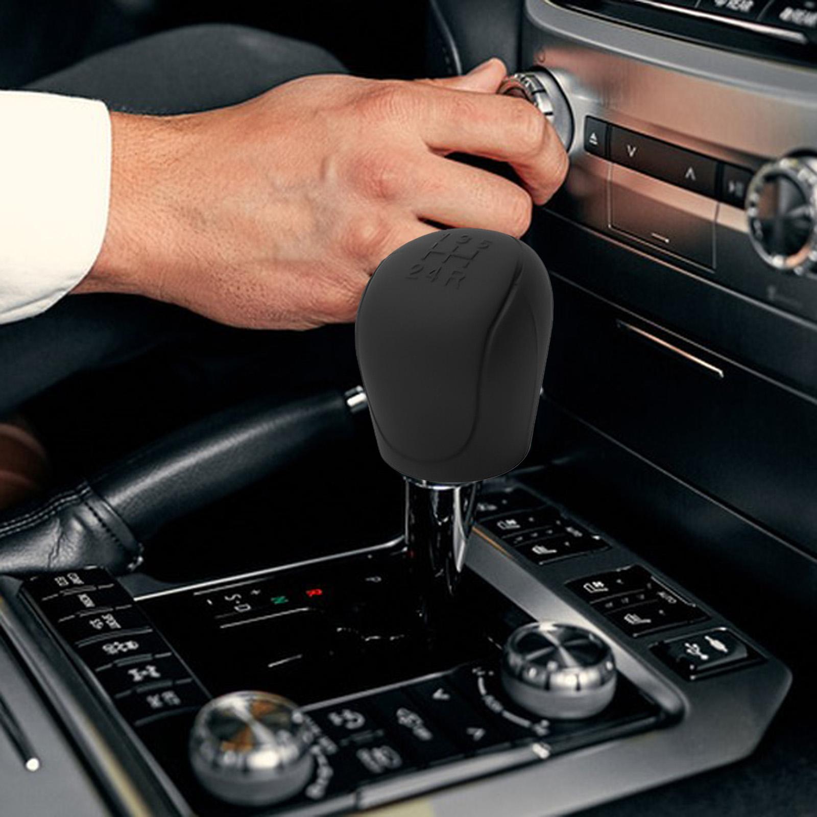2xAutomotive Gear Shift Knob Cover Protective for Ford Focus Replacement Black Set