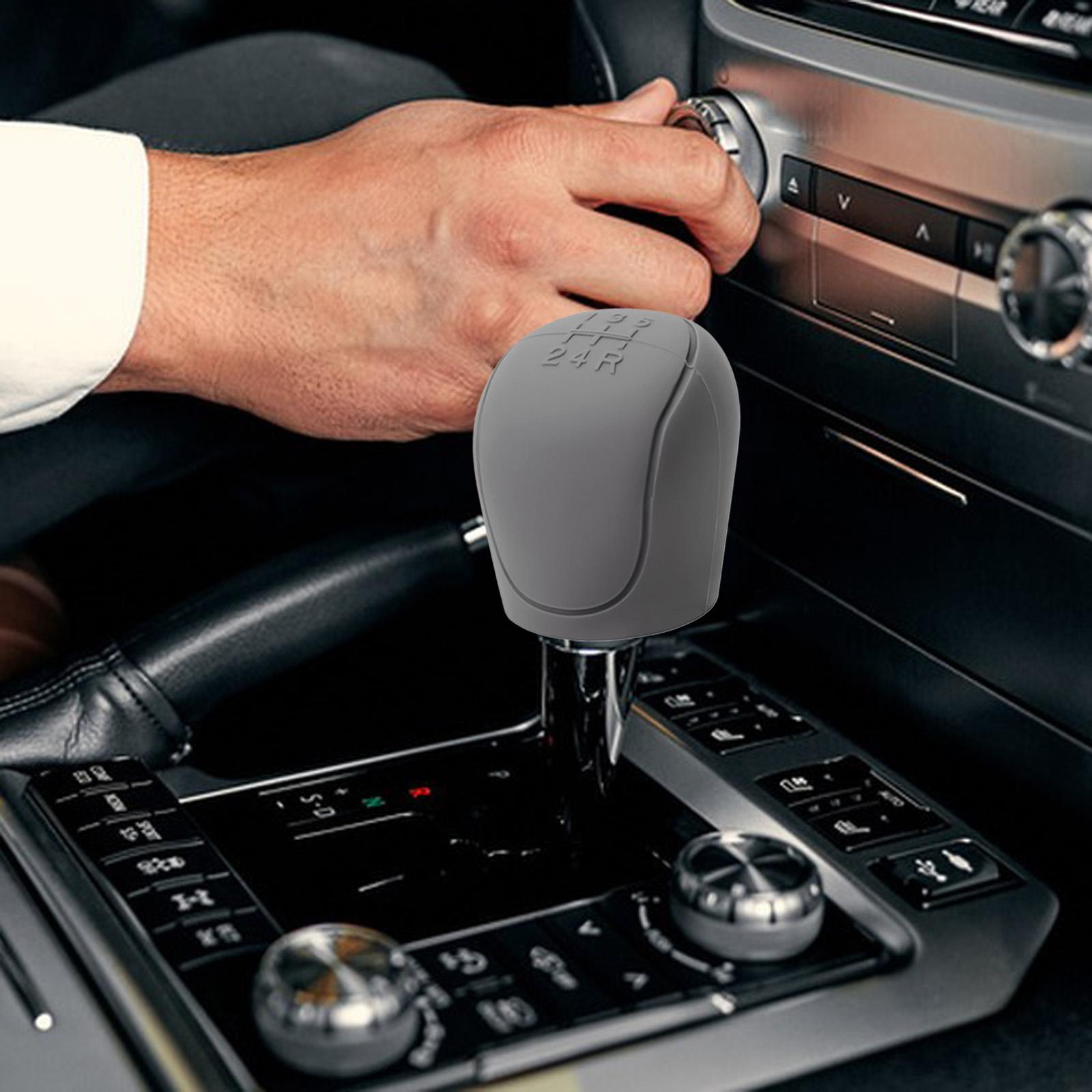 2xAutomotive Gear Shift Knob Cover Protective for Ford Focus Replacement Gray Set