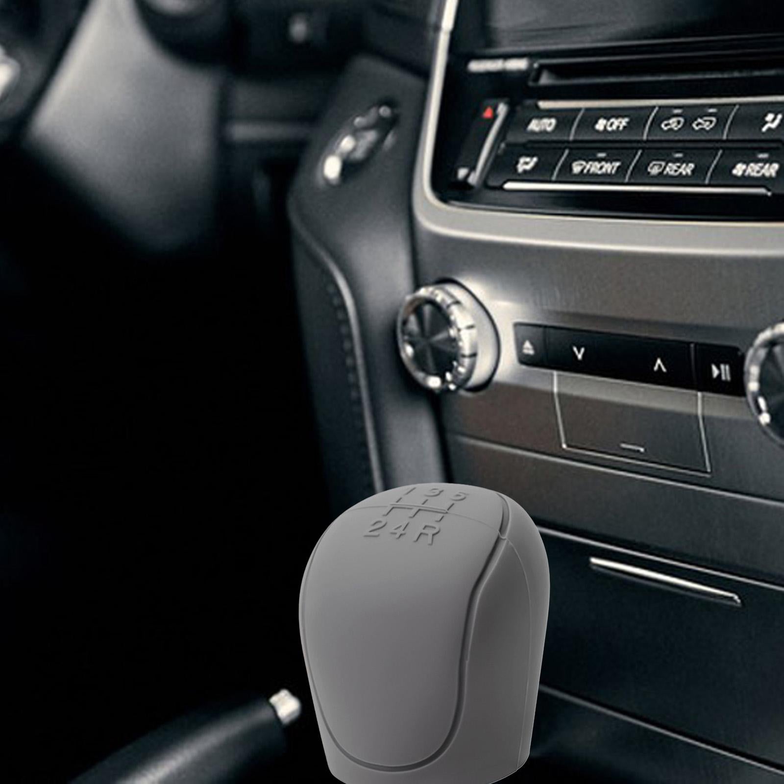 3xAutomotive Gear Shift Knob Cover Protective for Ford Focus Replacement Gray Set