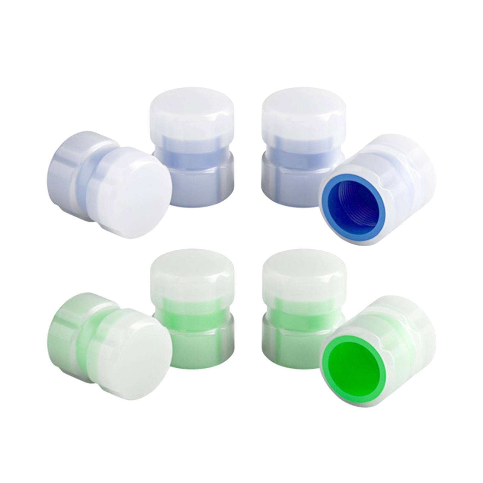 2x4Pcs Auto Tire Valve Caps Bike Tire Caps Accessories for Cars SUV Green