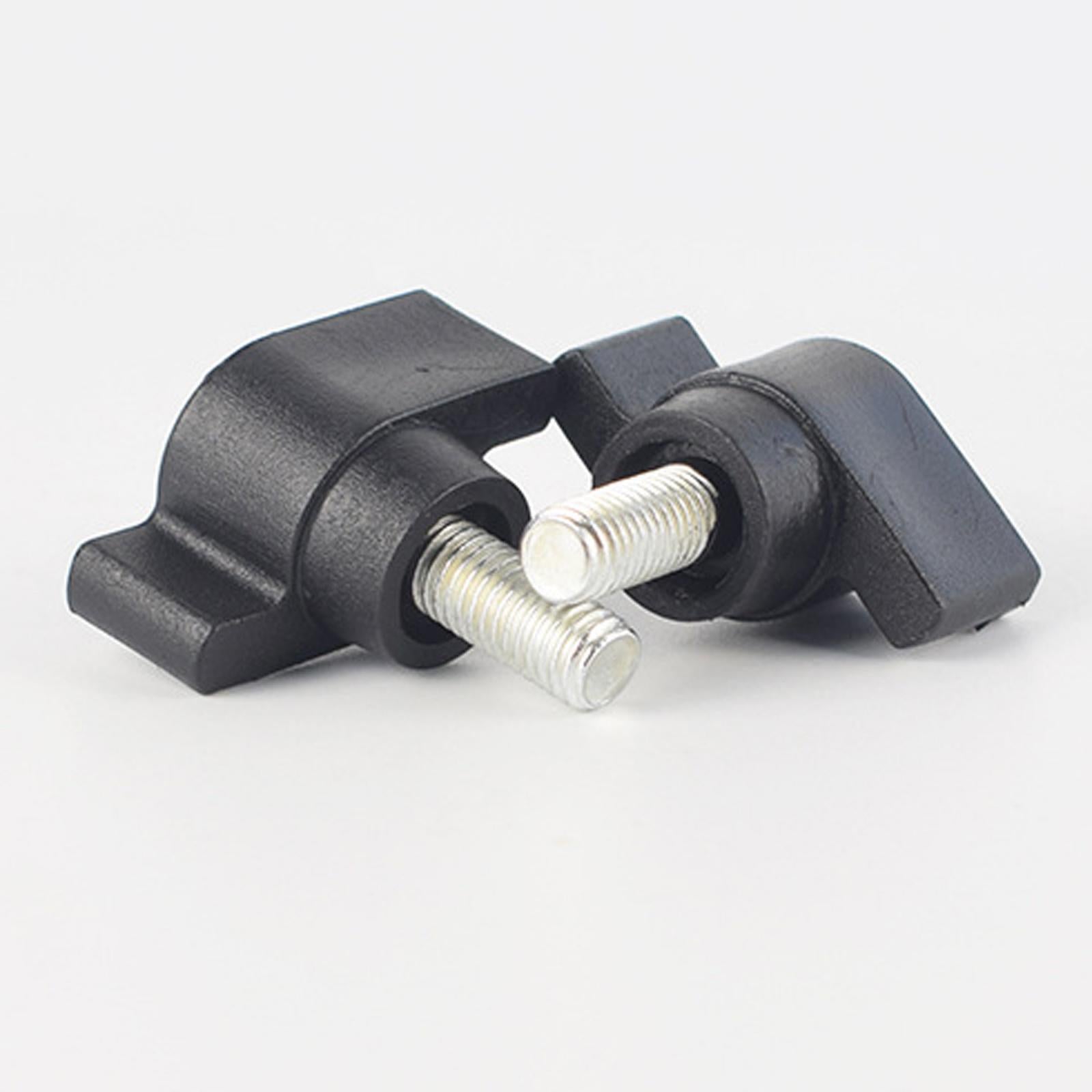 2xT Shaped Clamping Screw Knob Tightening Thread Part Thumb Screws Grip Thumb M8 16mm