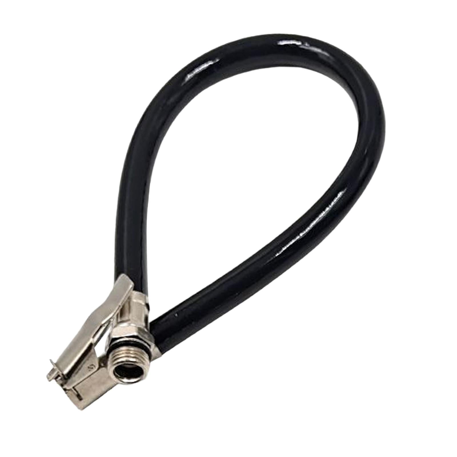 2xTire Inflator Extension Tube Replace for Air Compressor Pump Attachment Black