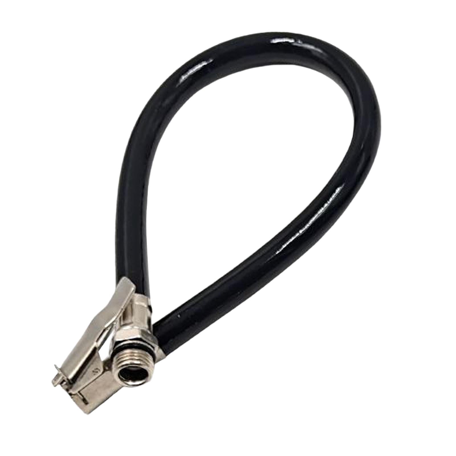 2xTire Inflator Extension Tube Replace for Air Compressor Pump Attachment Black