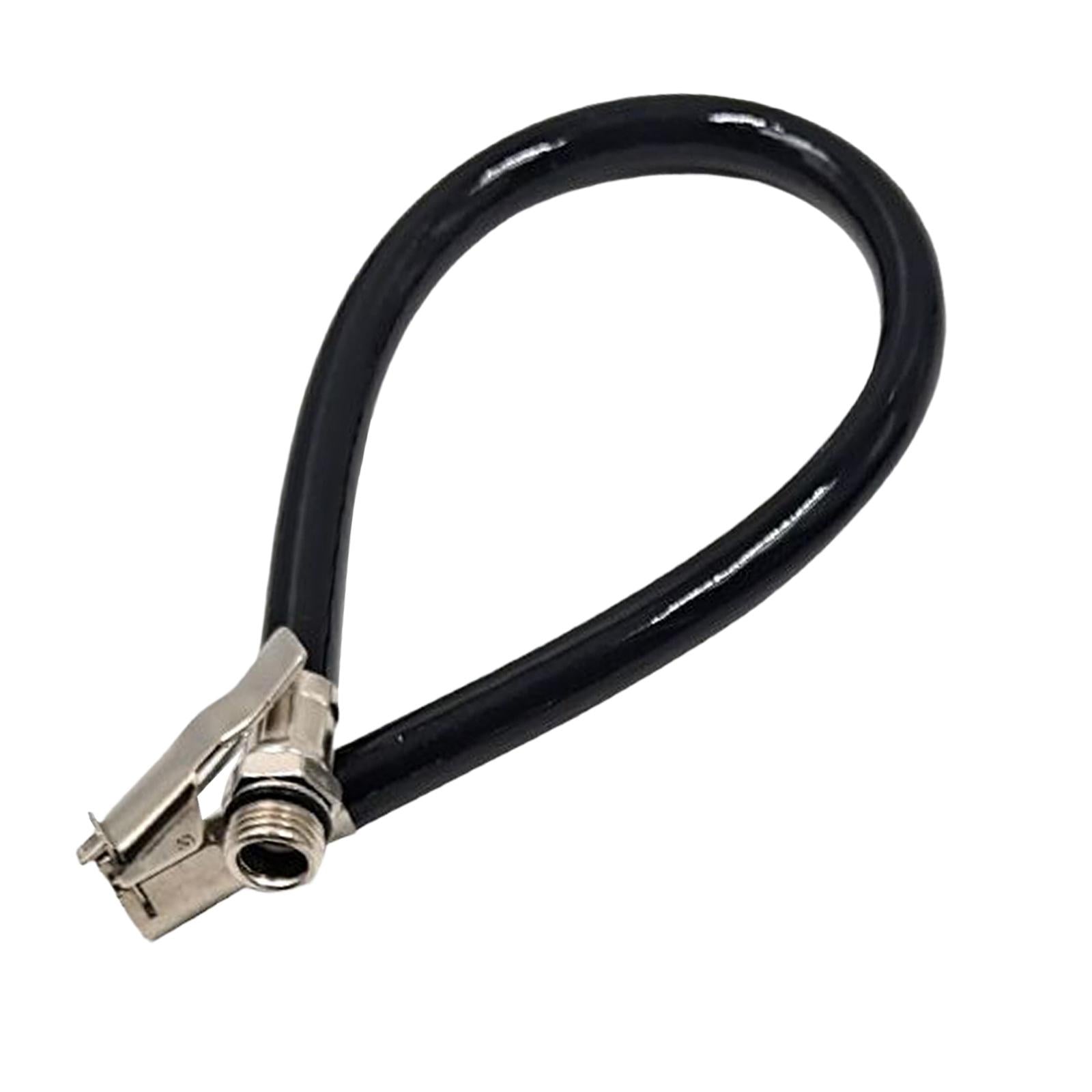 2xTire Inflator Extension Tube Replace for Air Compressor Pump Attachment Black