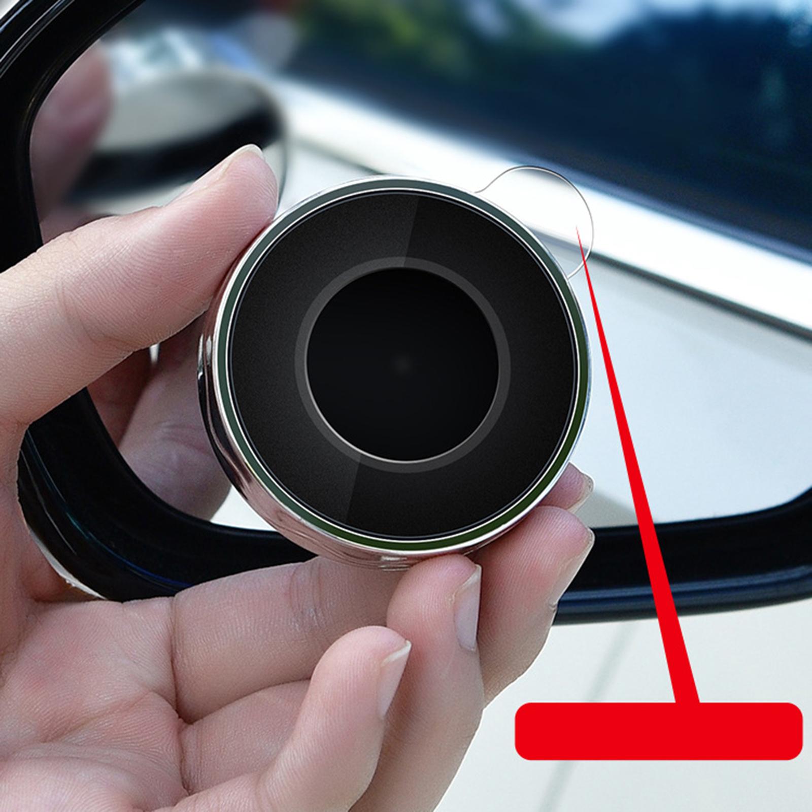 2x2Pcs Blind Spot Mirror Auxiliary Mirror with Suction Cups for Car Vehicles