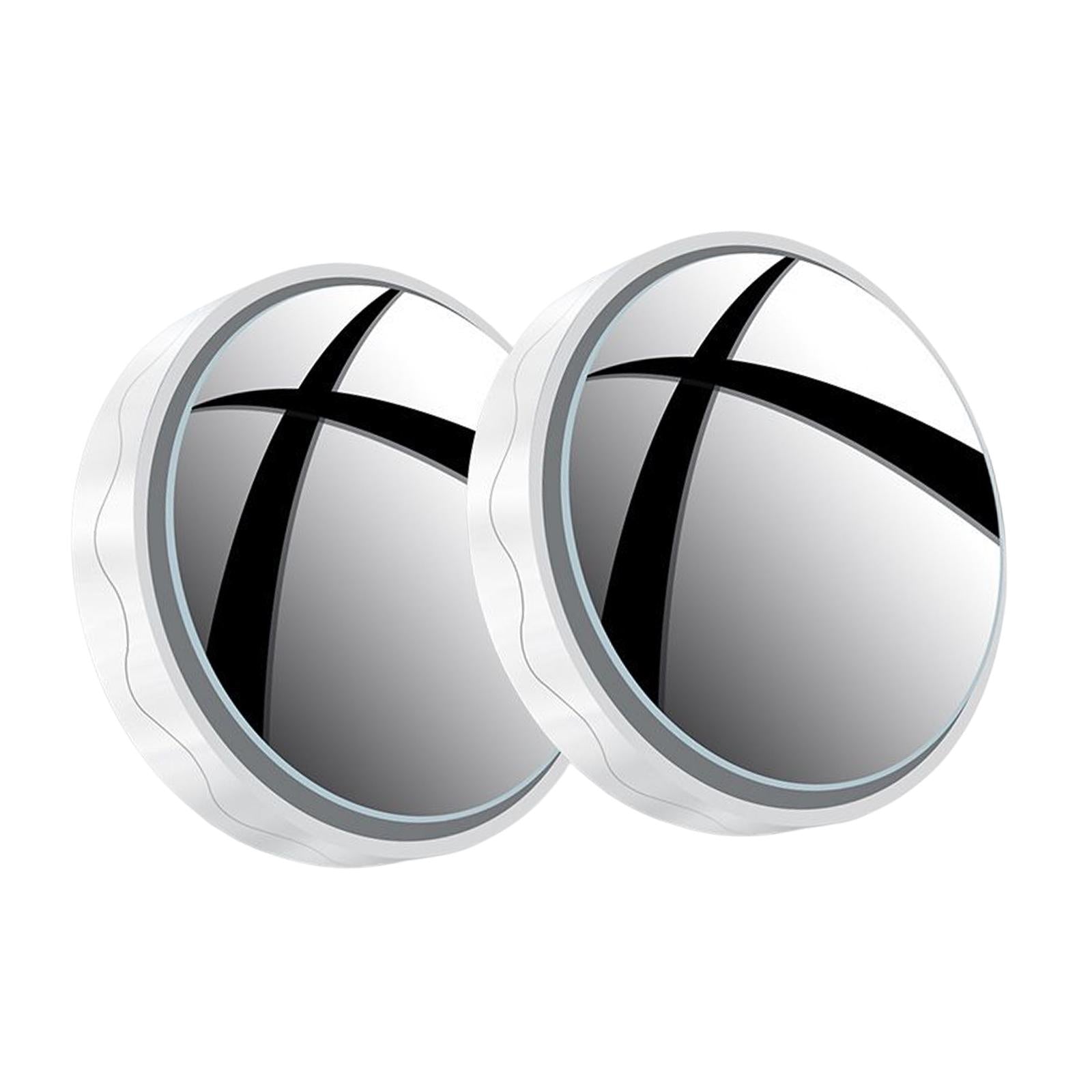 2x2Pcs Blind Spot Mirror Auxiliary Mirror with Suction Cups for Car Vehicles