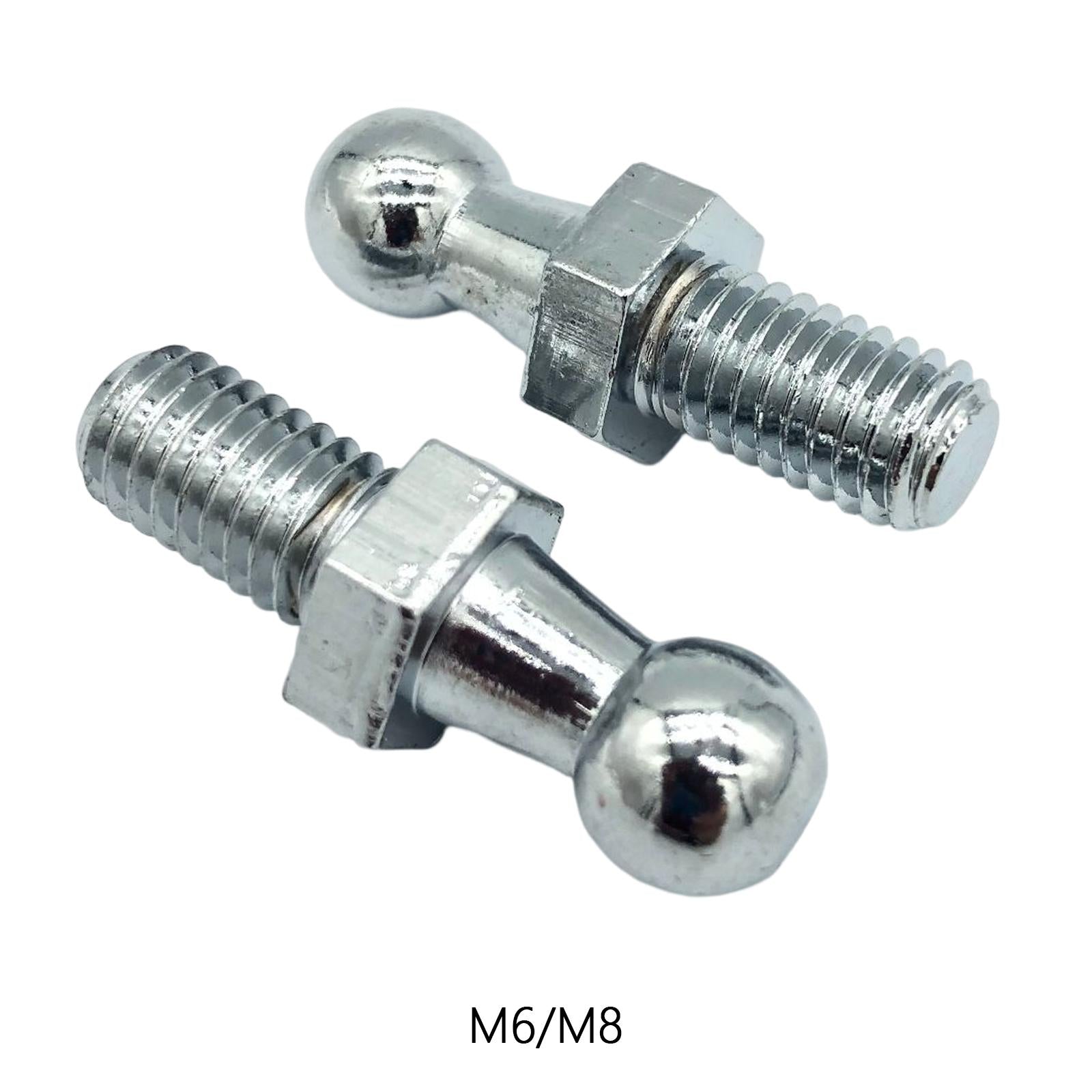 2x2Pcs Ball Stud Pin Bolt Accessories Replaces Durable 10mm Easy Installation M6