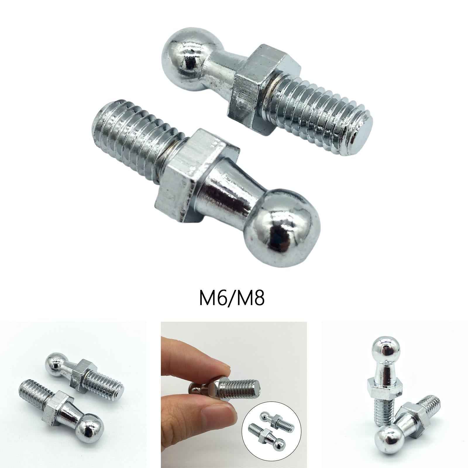 2Pcs Ball Stud Pin Bolt Accessories Replaces Durable 10mm Easy Installation M6