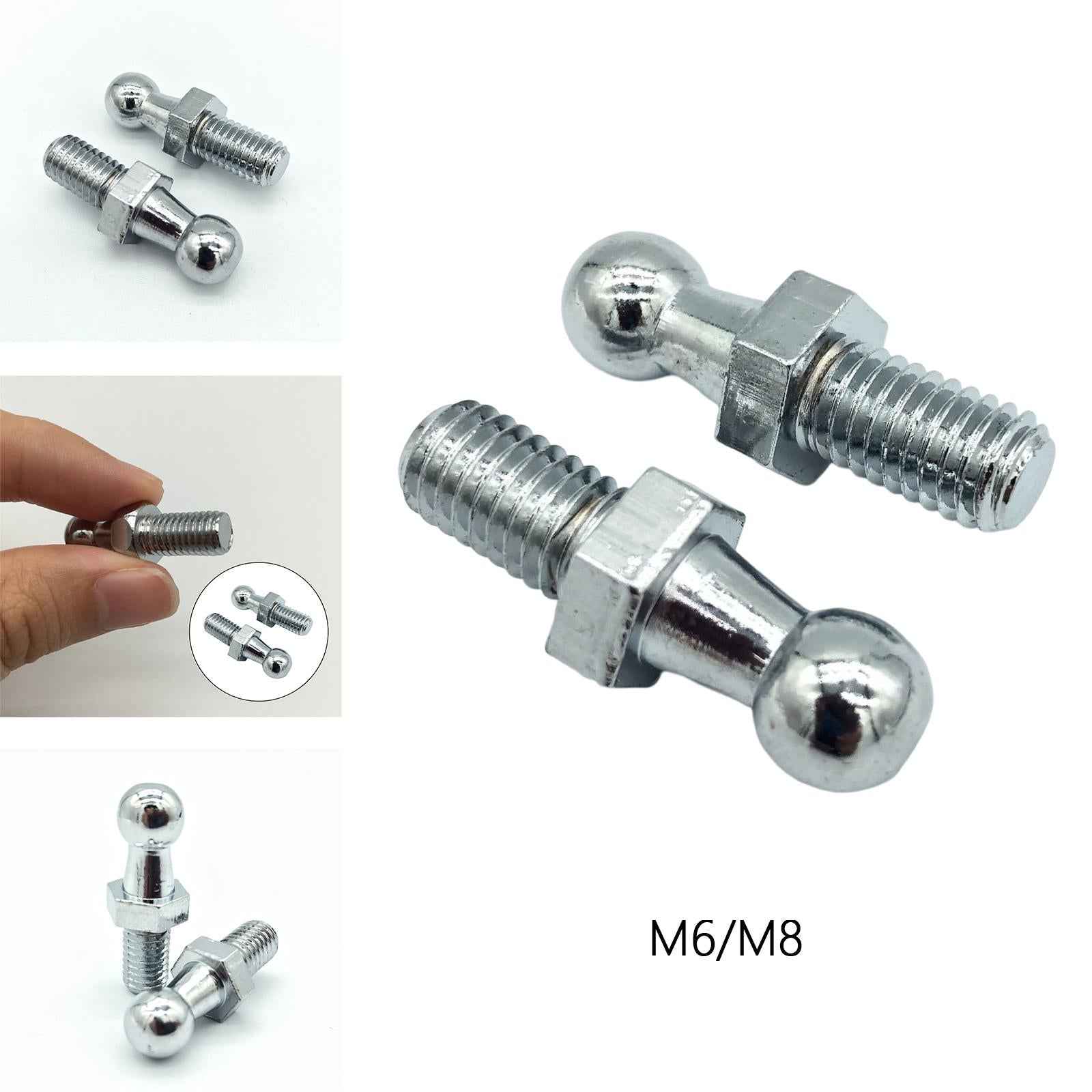 2Pcs Ball Stud Pin Bolt Accessories Replaces Durable 10mm Easy Installation M6