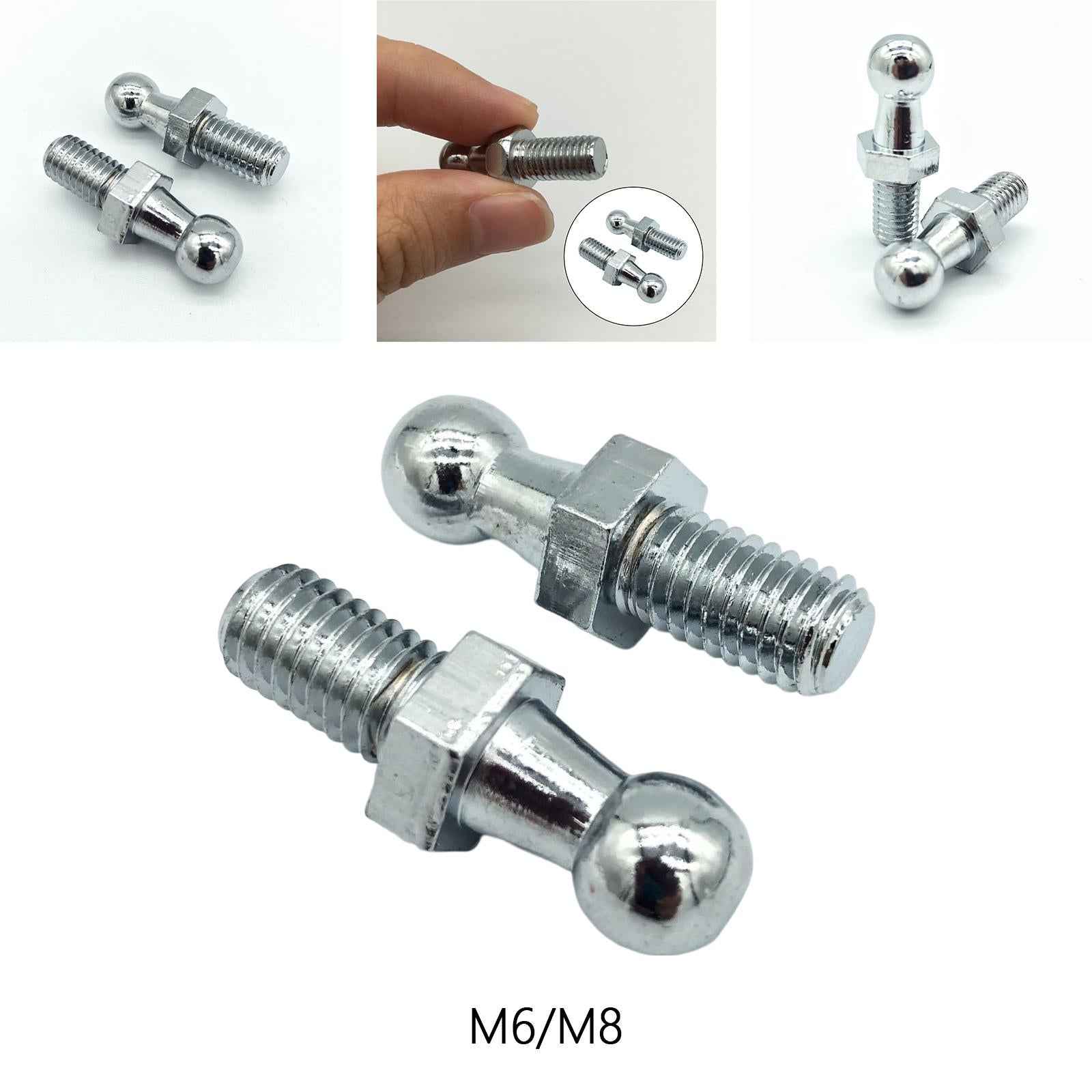 2Pcs Ball Stud Pin Bolt Accessories Replaces Durable 10mm Easy Installation M6