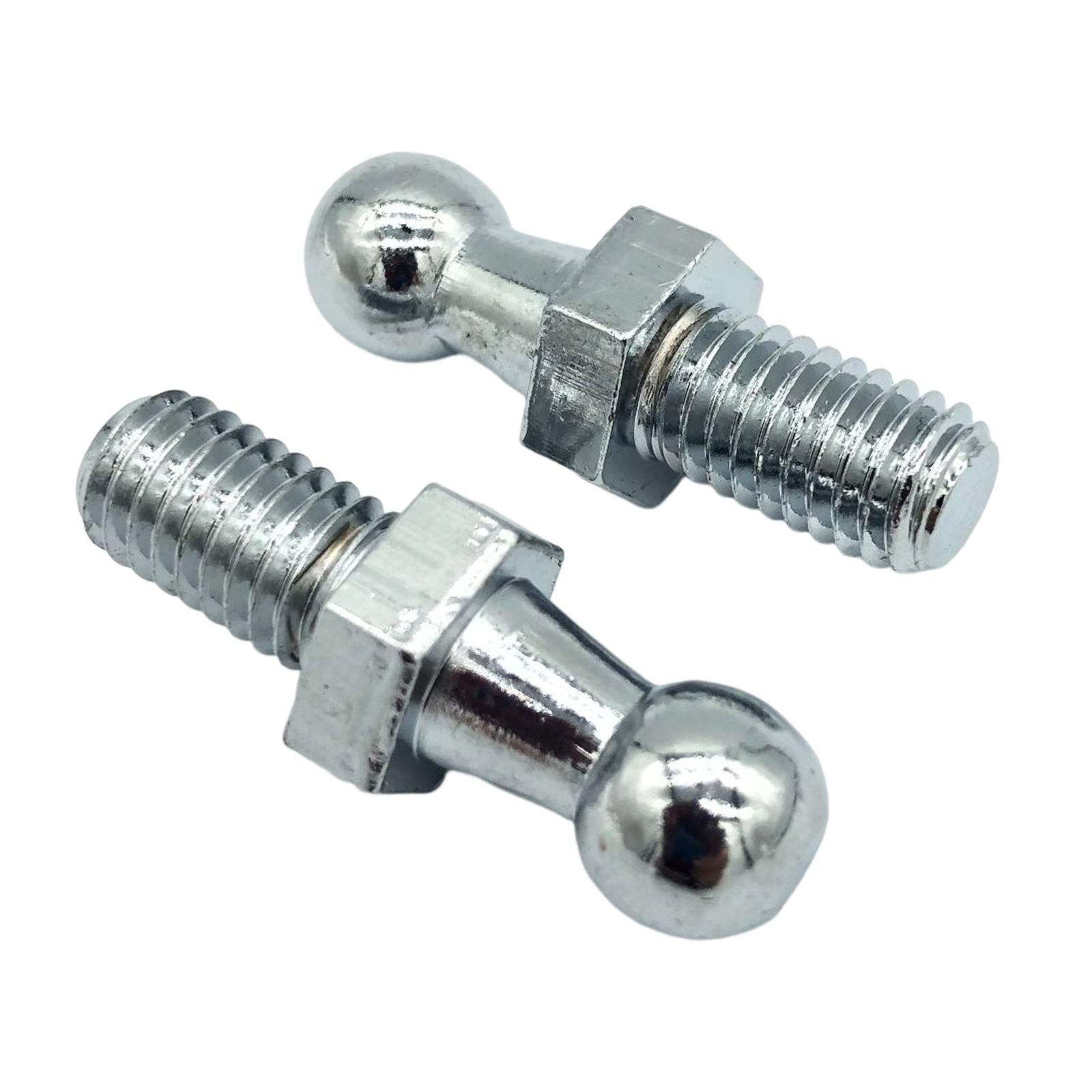 2x2Pcs Ball Stud Pin Bolt Accessories Replaces Durable 10mm Easy Installation M6