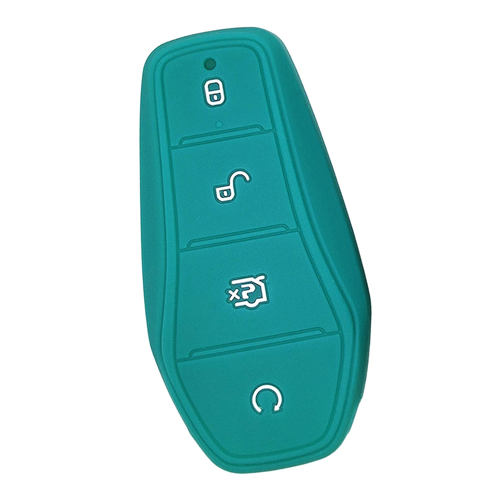 3xCar Entry Remote Control Key Fob Cover Case Protector for Byd Atto 3 Green