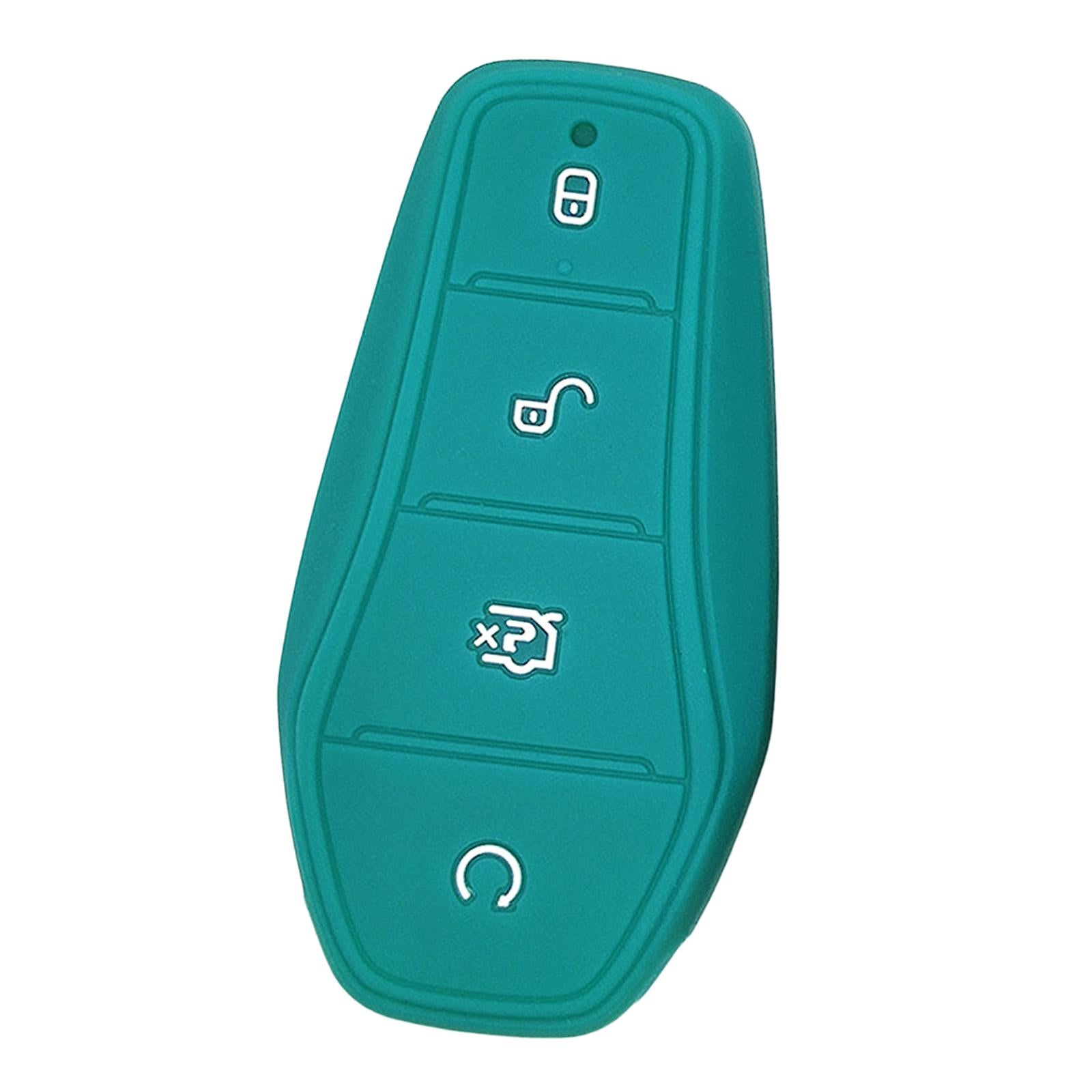 4xCar Entry Remote Control Key Fob Cover Case Protector for Byd Atto 3 Green