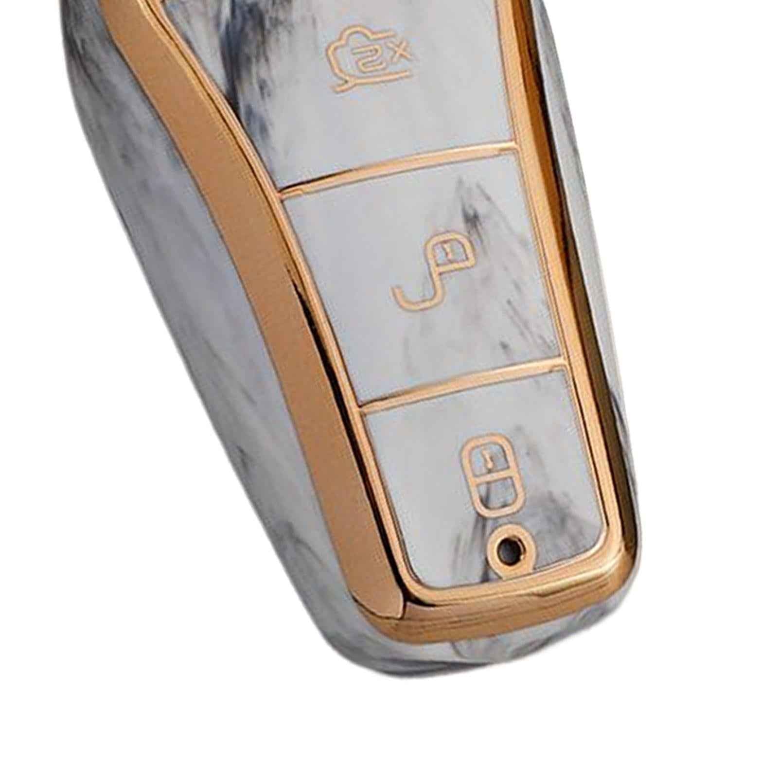 Car Key Fob Cover Case Protective for Byd Atto 3 Yuan Plus Han EV White
