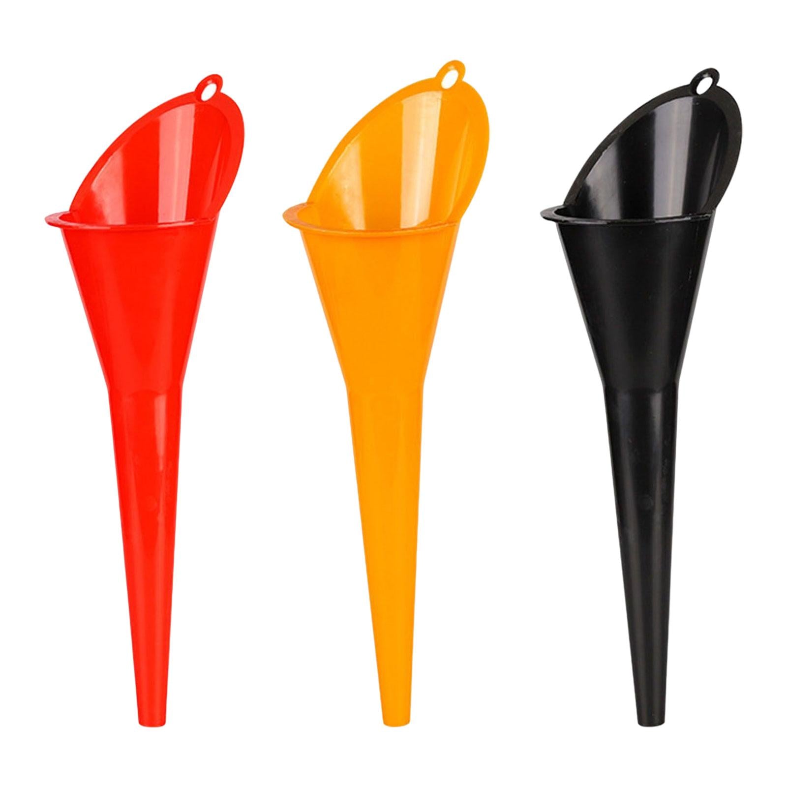 2xGasoline Engine Oil Funnel Multipurpose Automotive Use for Black