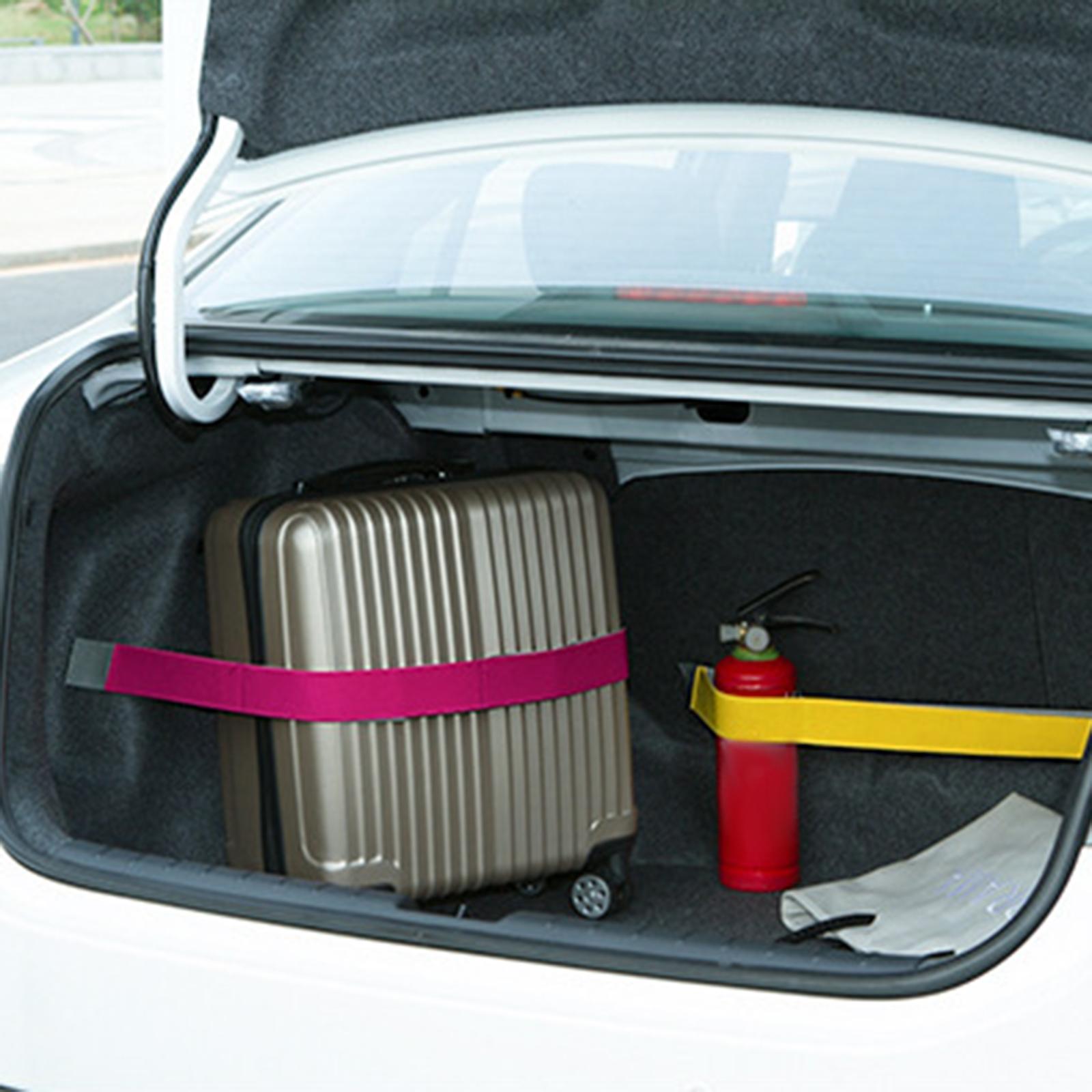 2xCar Trunk Stowing Organizer Belt Band Interior Tape for RV SUV Blue 80cm