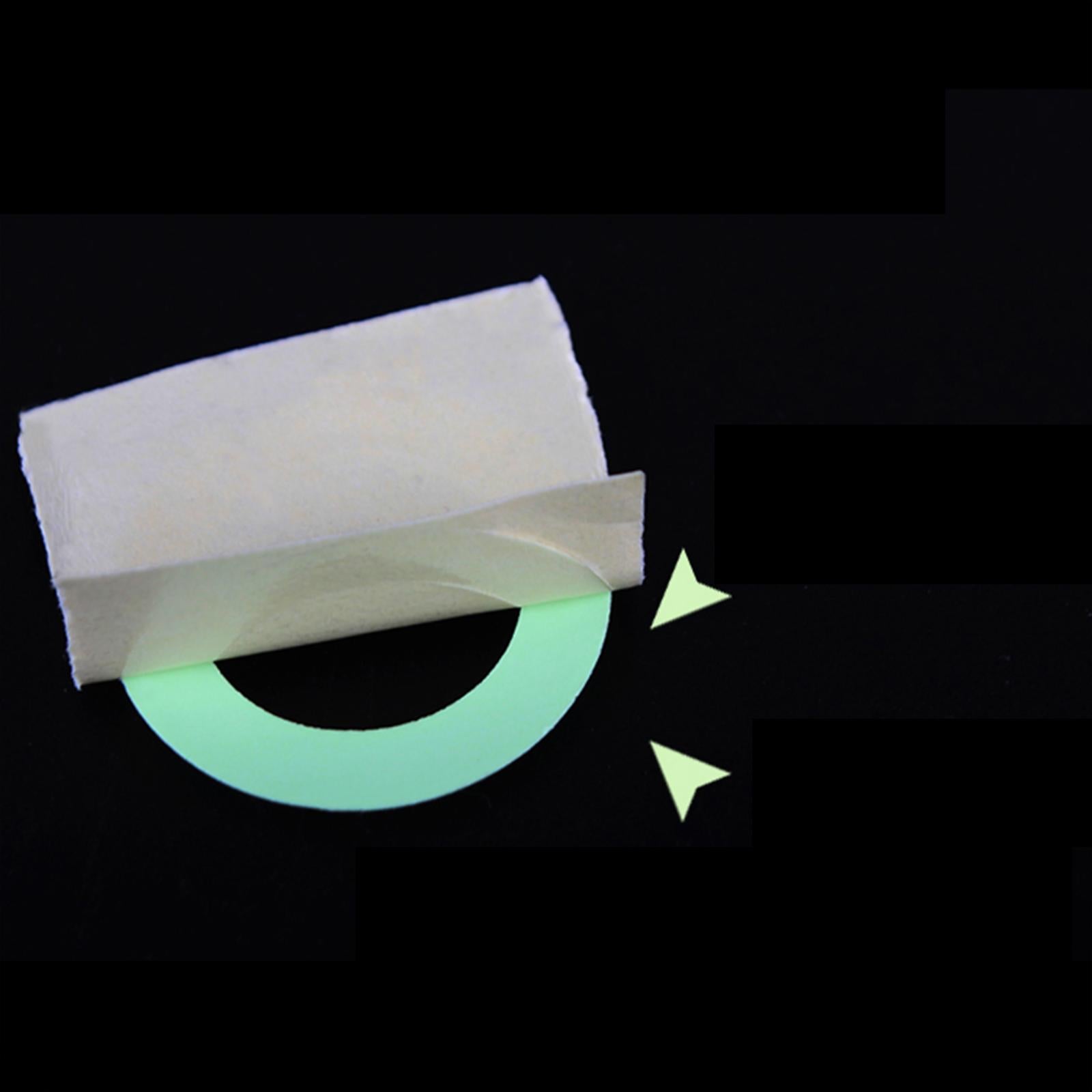 2xUniversal Ignition Switch Decoration Rings Glow in The Dark luminous Black