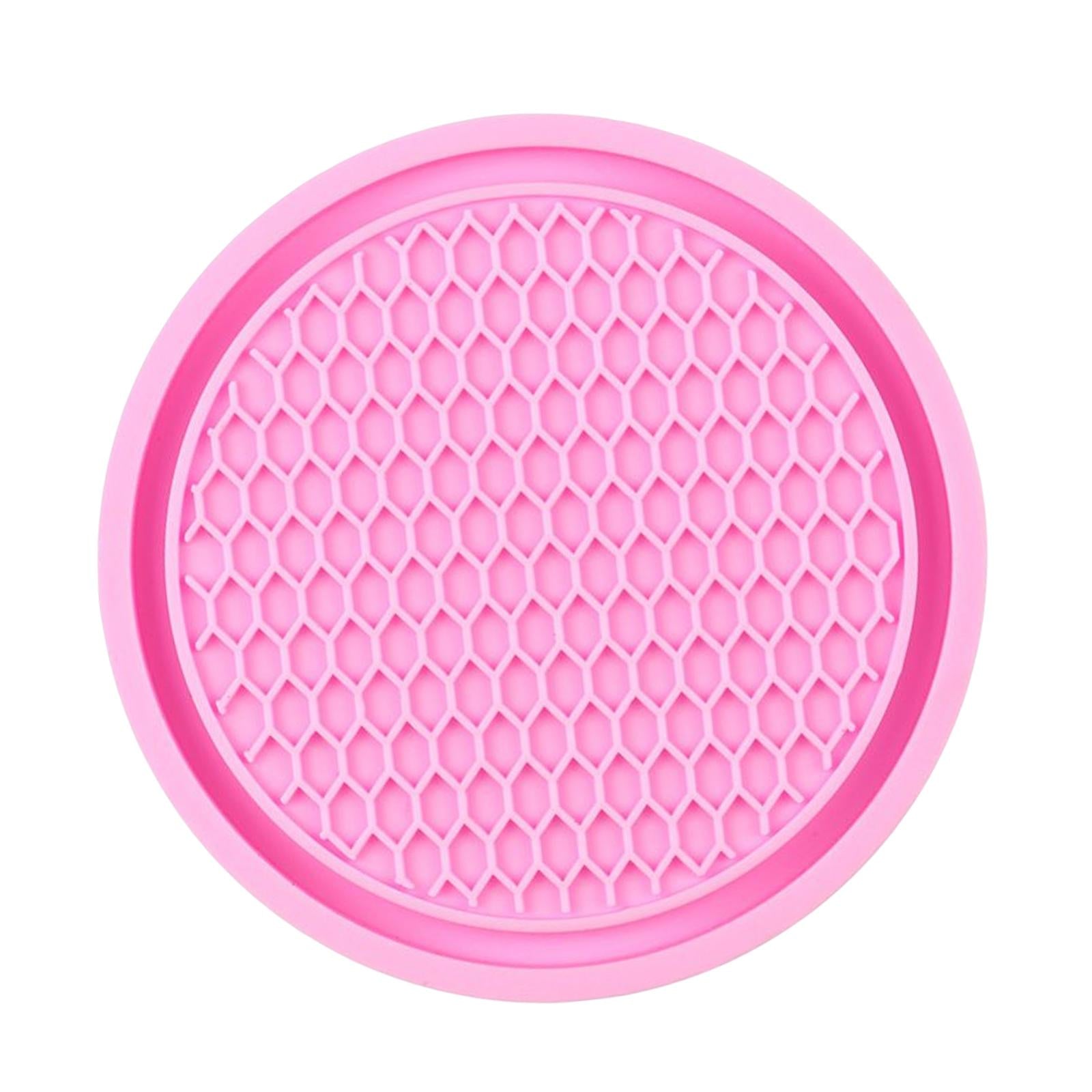 2xCar Cup Holder Coaster Drink Mat Decoration for Kitchen Bedroom Trucks Pink
