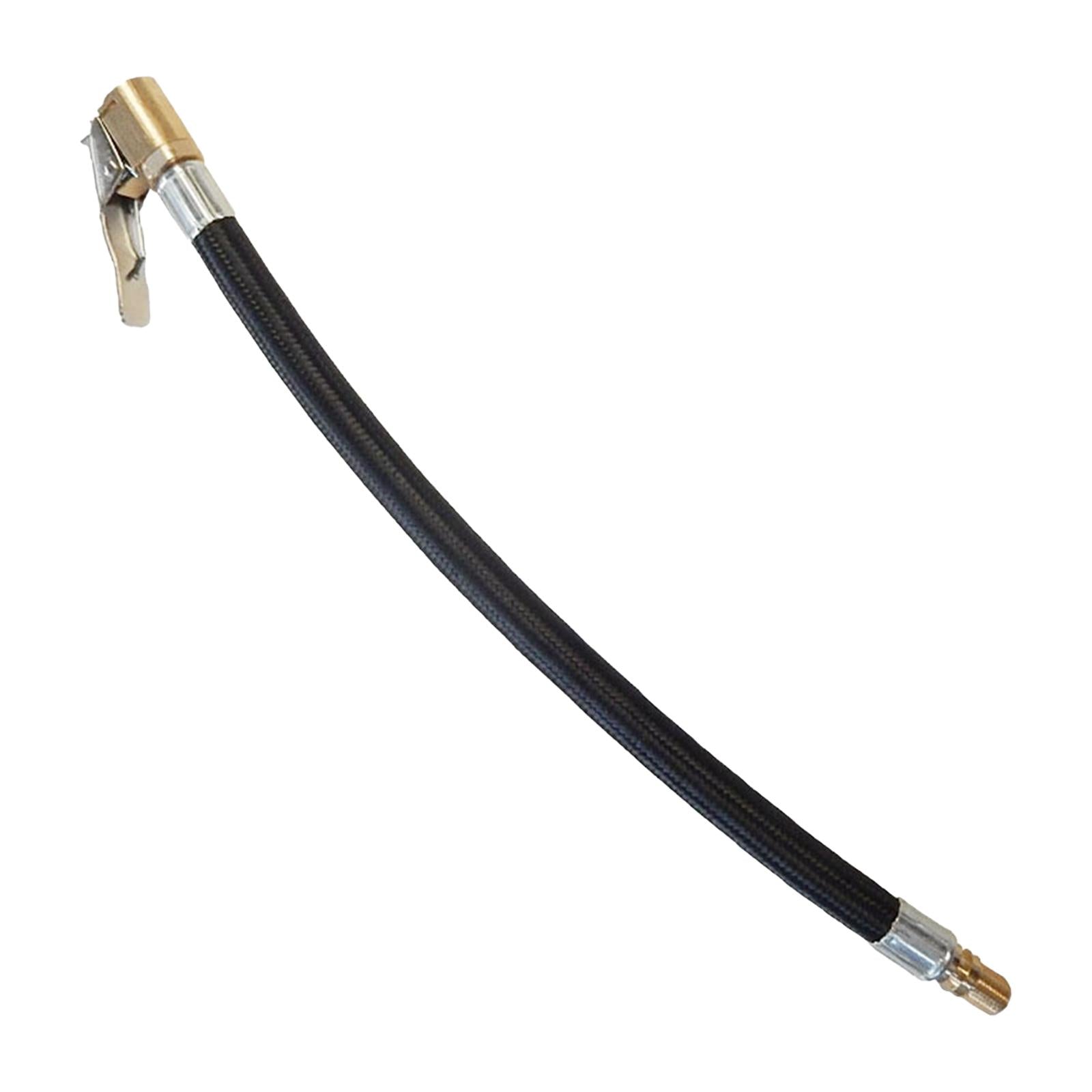 4xTire Inflator Hose Adapter with Air Hose Tyre Pump for Bike Motorcycle 300mm