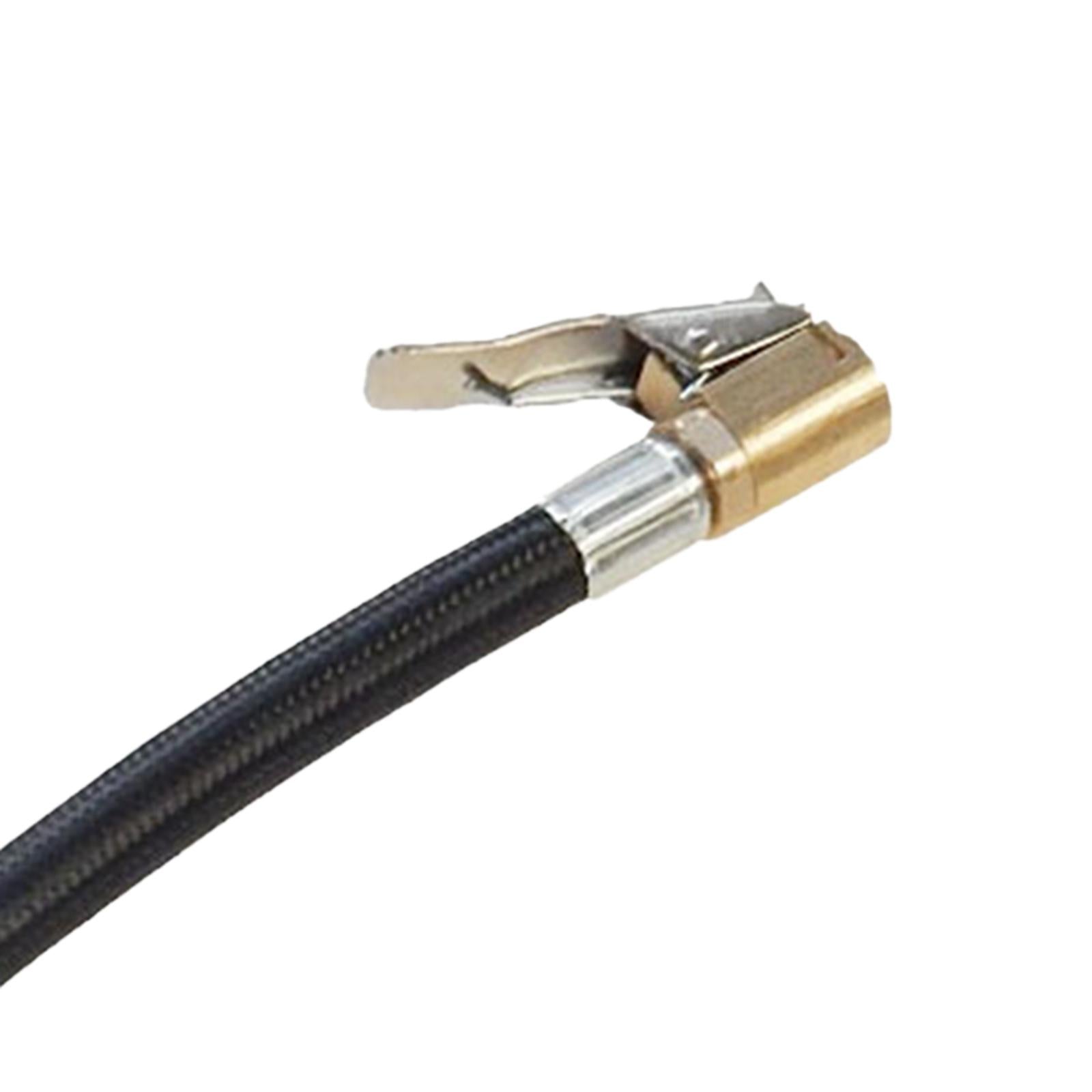 4xTire Inflator Hose Adapter with Air Hose Tyre Pump for Bike Motorcycle 300mm