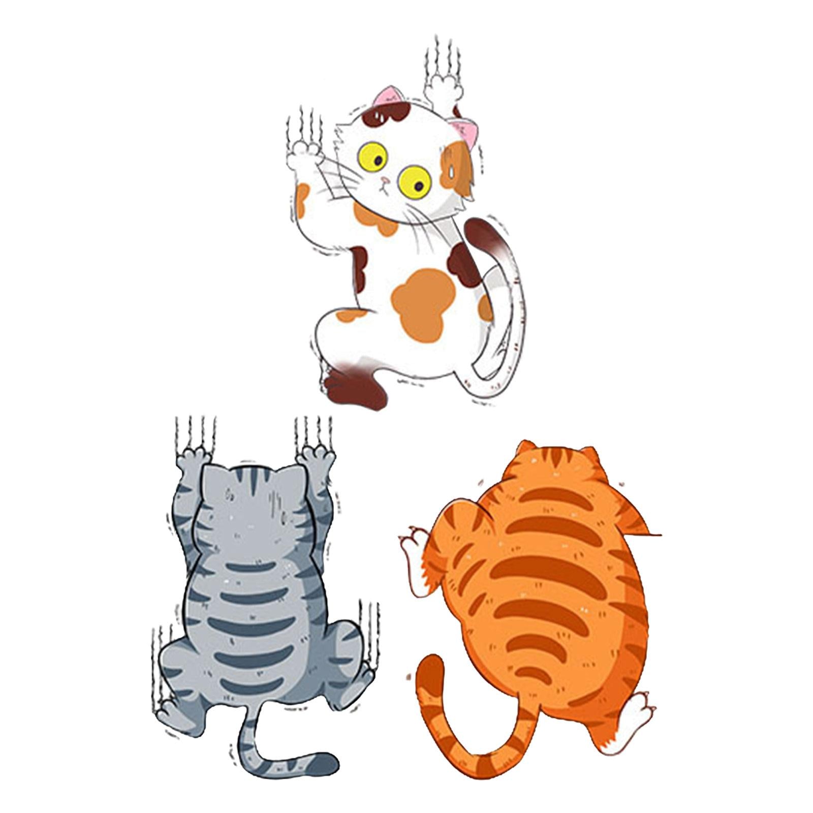 4x3x Funny Cat Sticker for car Decal Bumper Stickers for cars