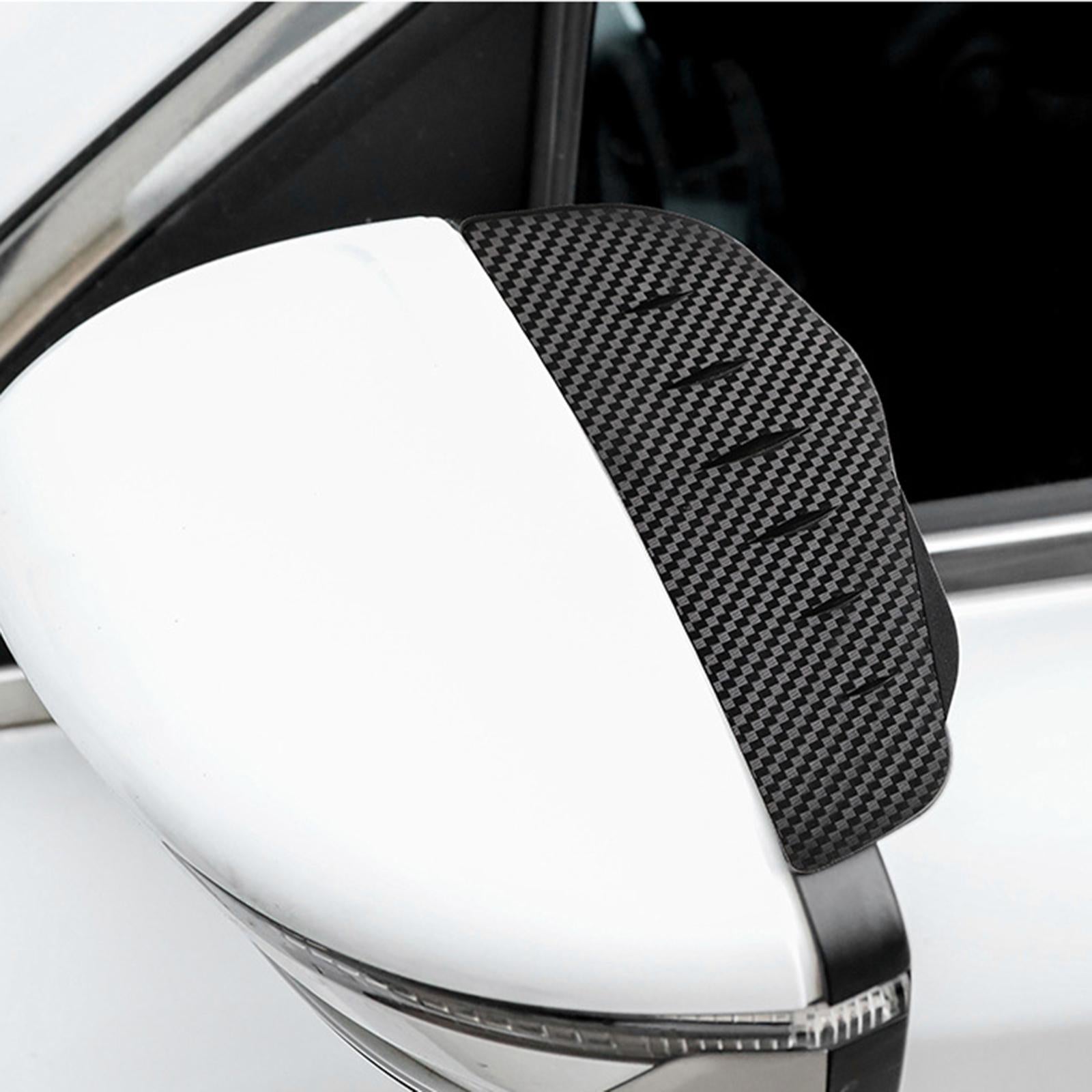 2xCar Rear View Side Mirror Rain Eyebrow Mirror Cover Visor Guard for Car