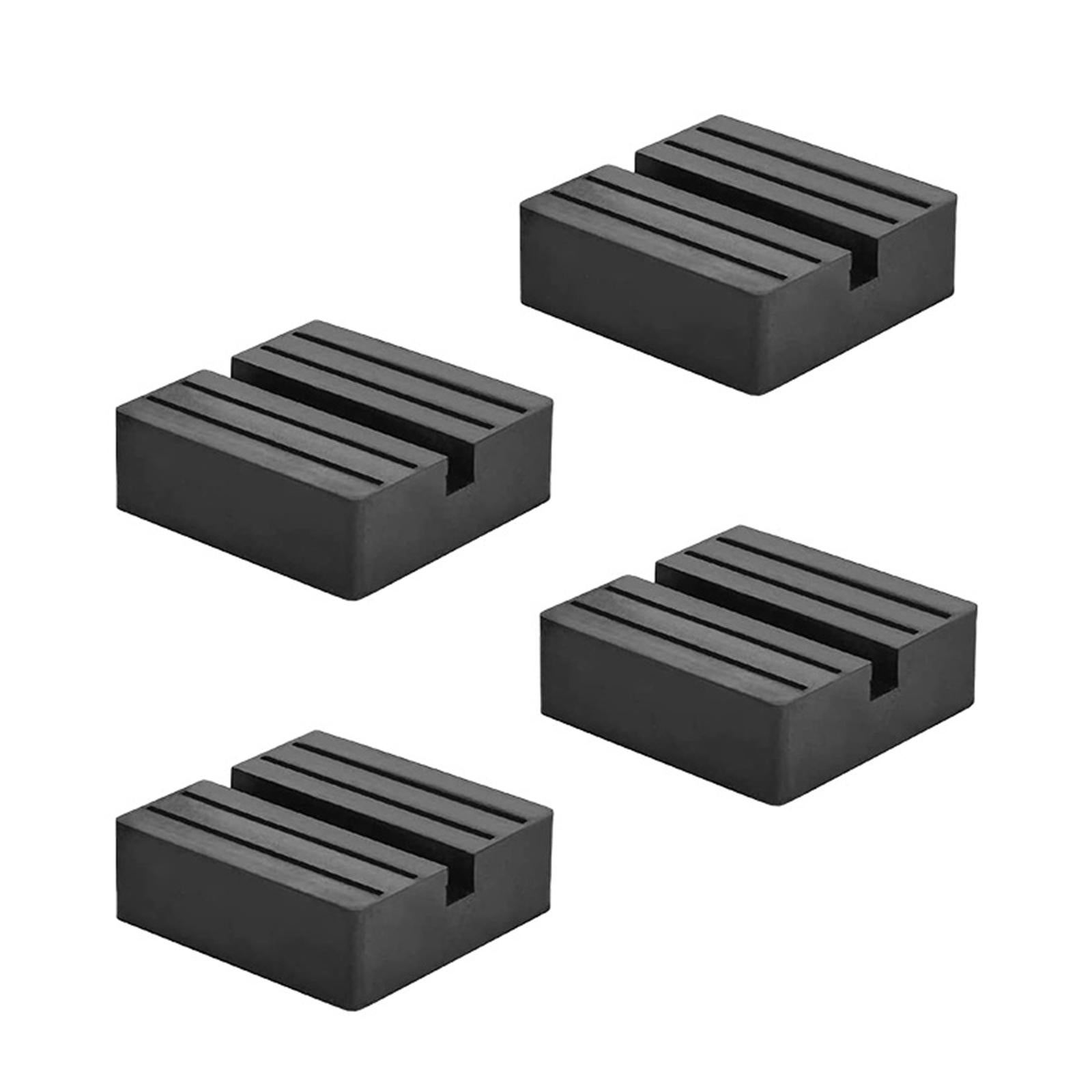 4xCar Jack Rubber Pad Universal Automotive Rail Pinch Weld Adapter Accessory