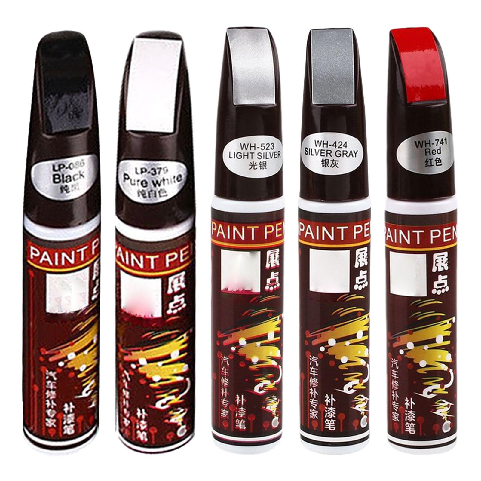 4xTouch up Auto Paint 2 in 1 Touch up Paint Pen Accessories Car Scratch Repair Black