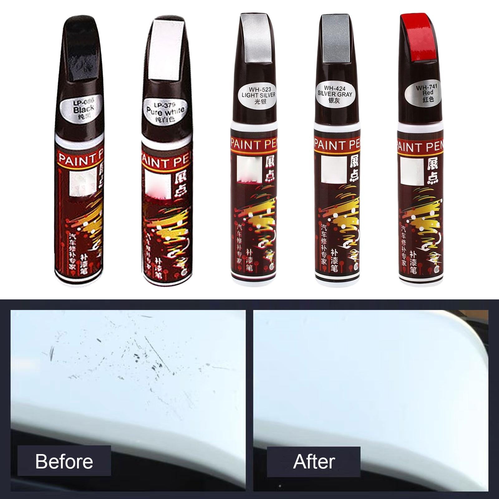 2xTouch up Auto Paint 2 in 1 Touch up Paint Pen Accessories Car Scratch Repair Black