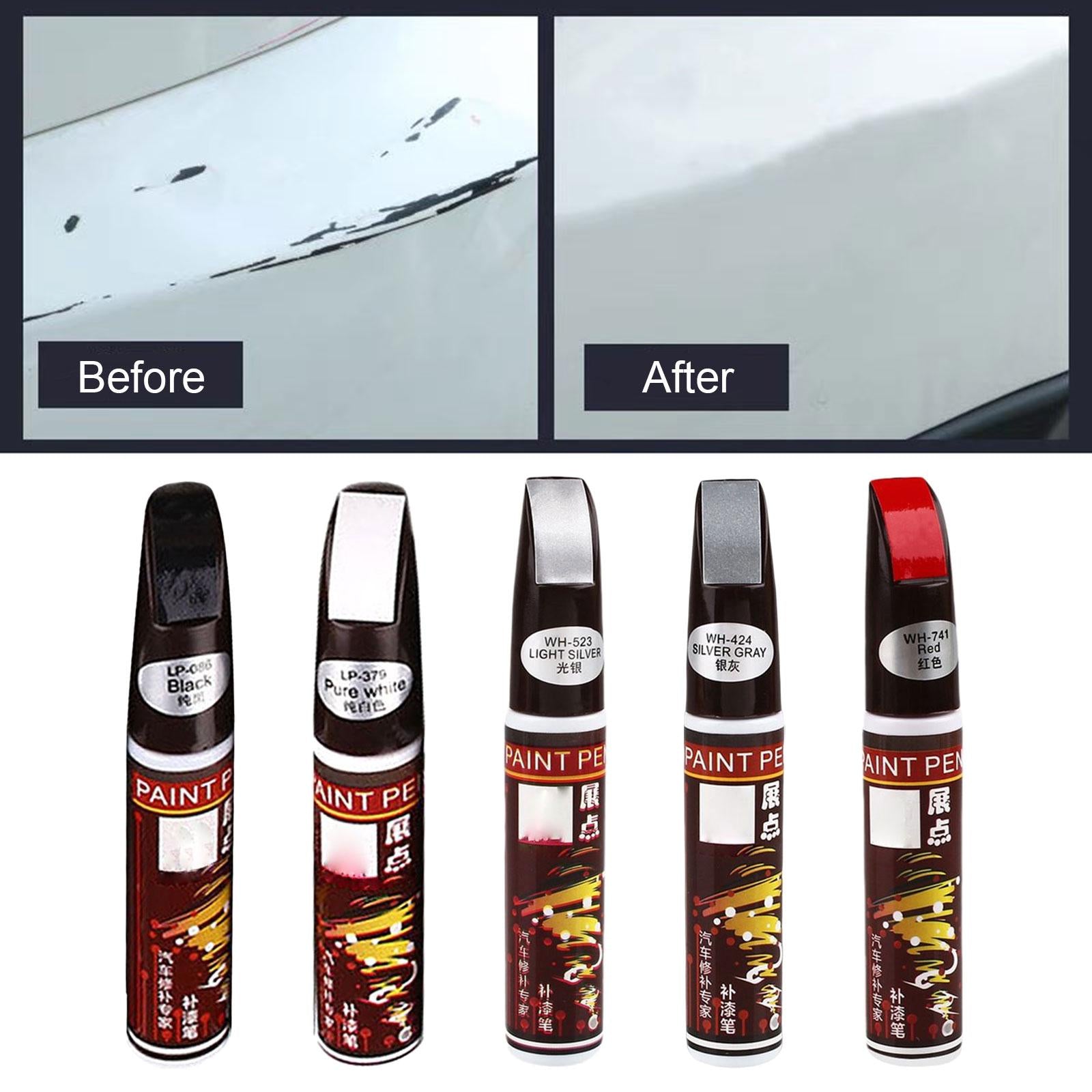 2xTouch up Auto Paint 2 in 1 Touch up Paint Pen Accessories Car Scratch Repair Black